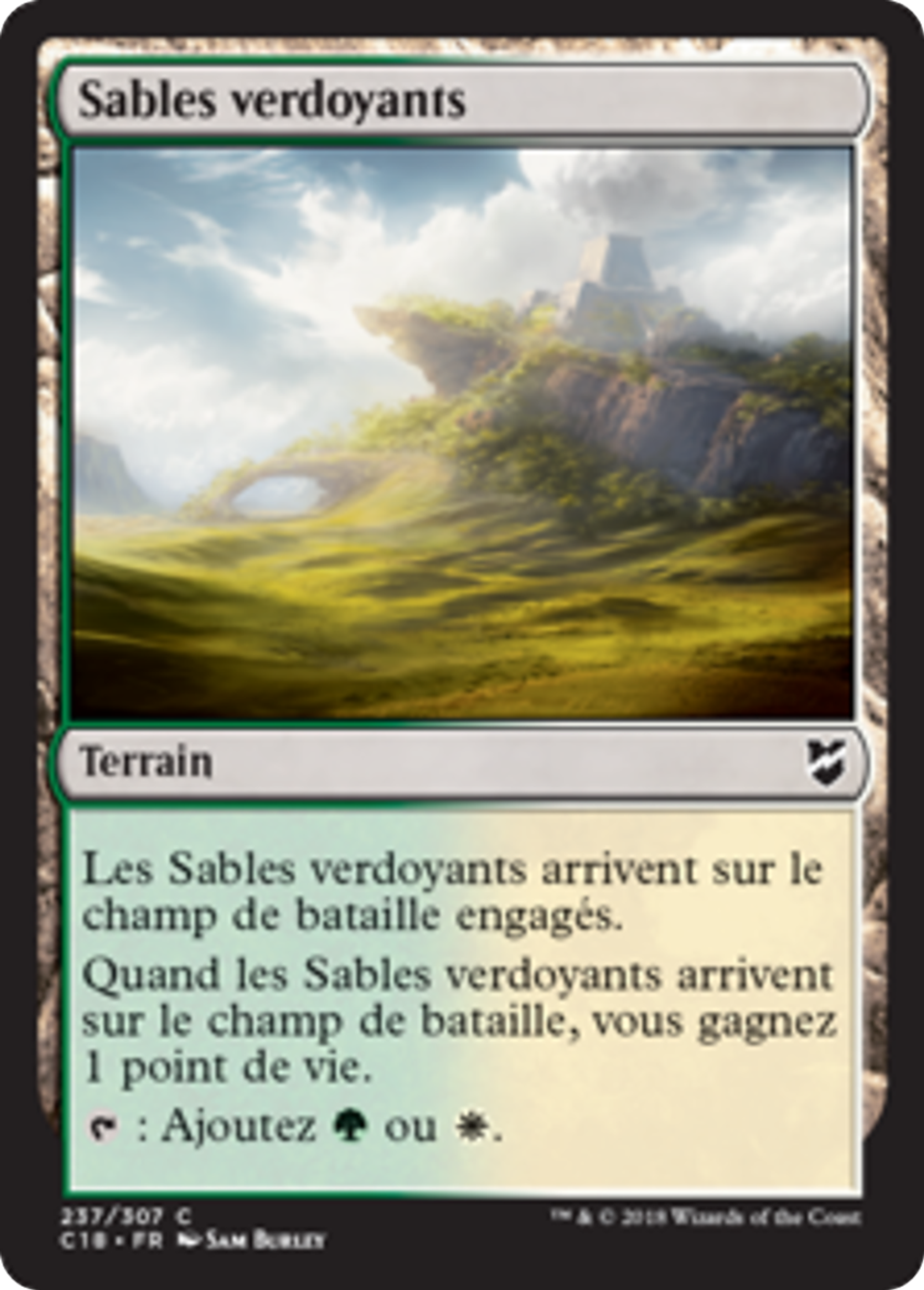 Sables verdoyants — Commander 2018 — Magic: The Gathering