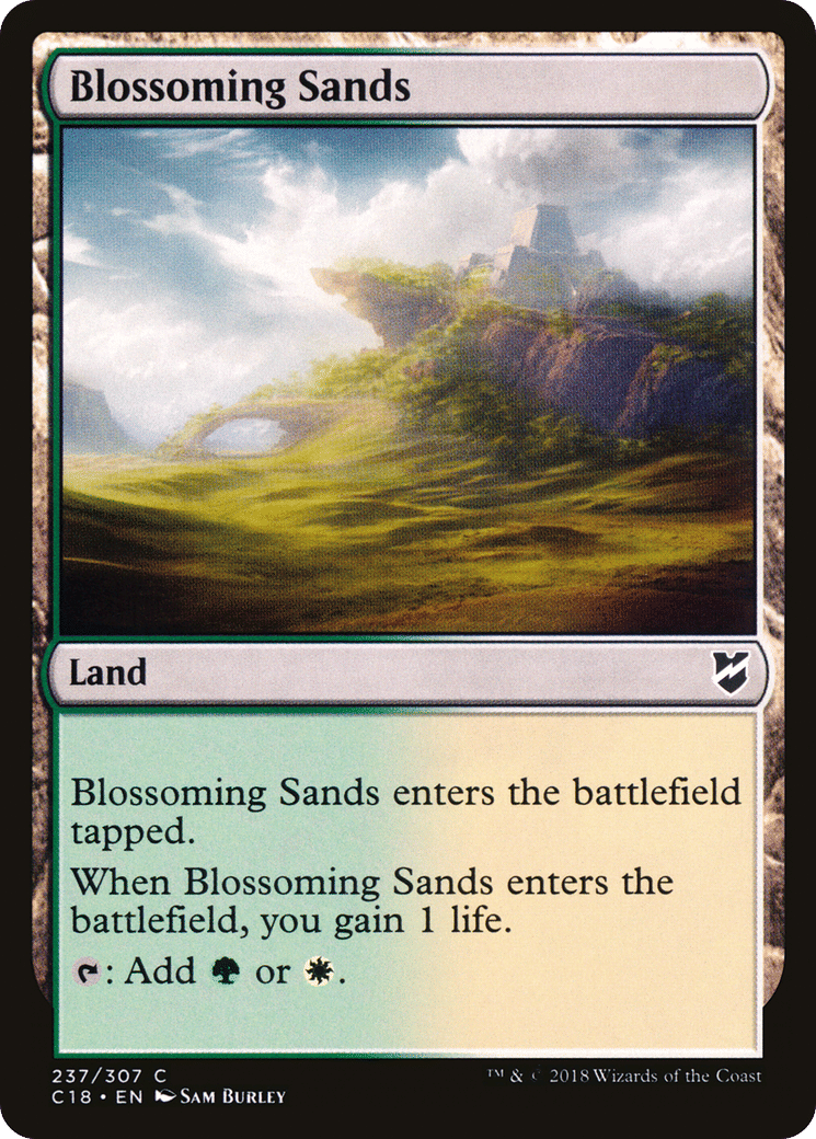 Blossoming Sands — Commander 2018 — Magic: The Gathering
