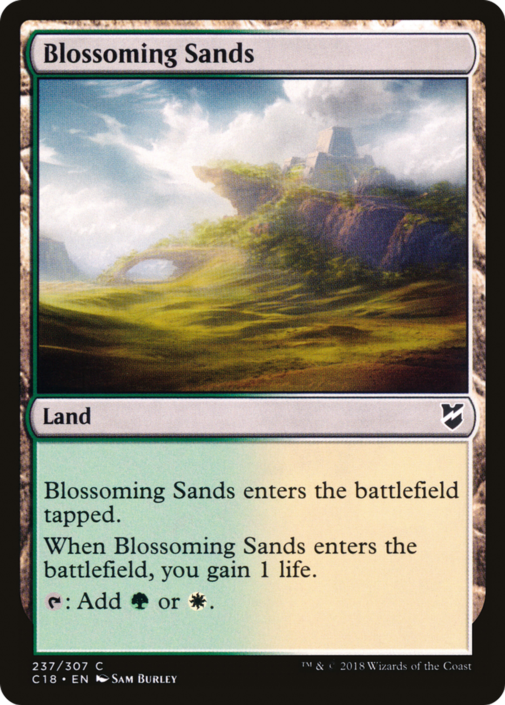 Blossoming Sands — Commander 2018 — Magic: The Gathering