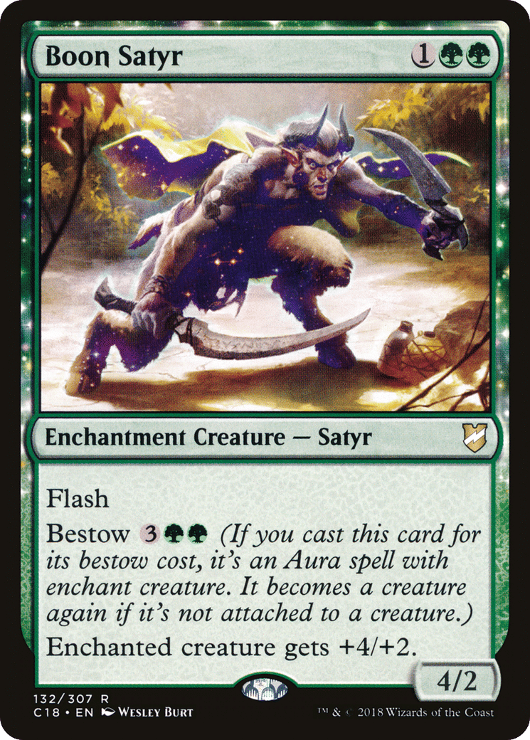 Boon Satyr — Commander 2018 — Magic: The Gathering