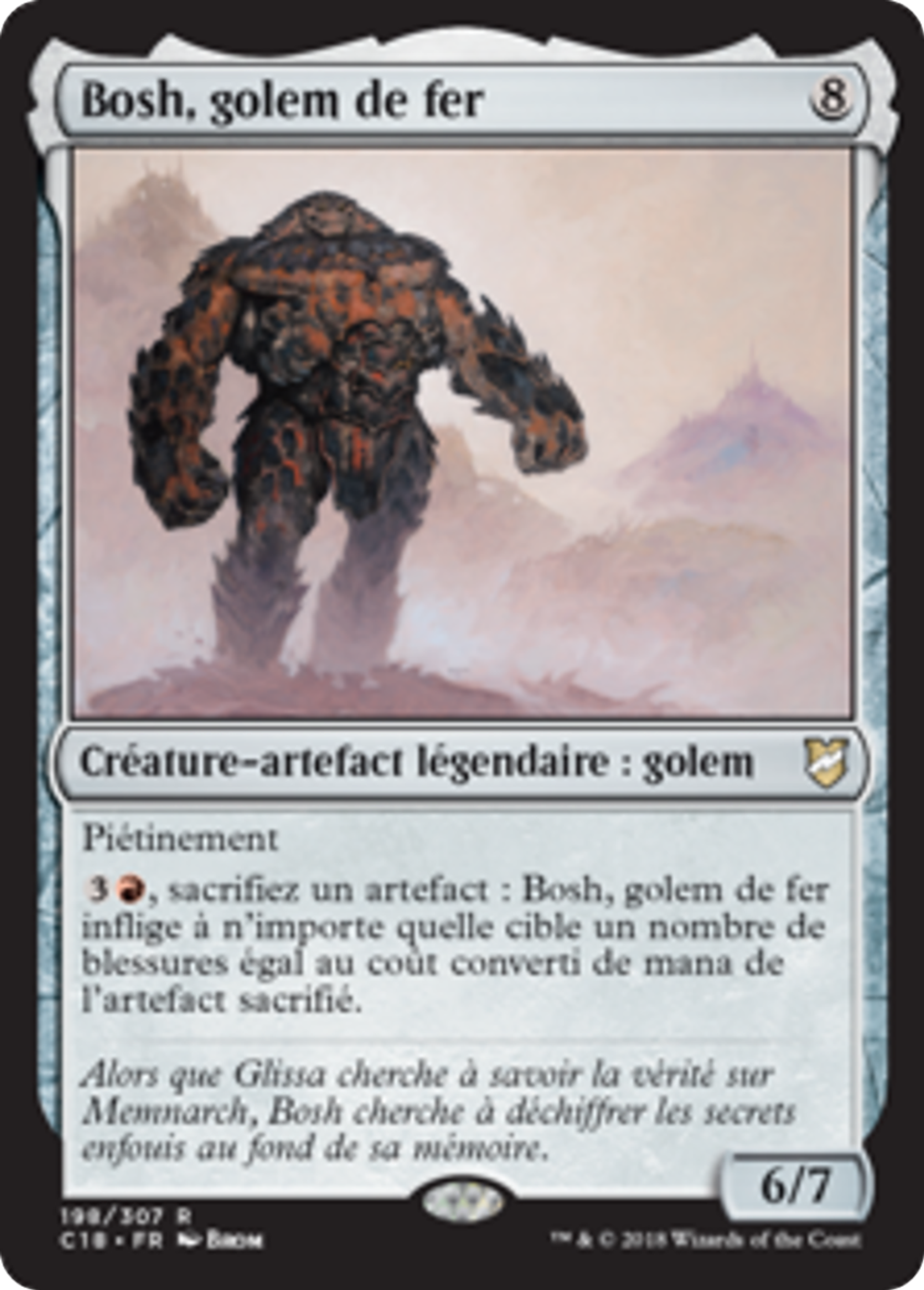 Bosh, golem de fer — Commander 2018 — Magic: The Gathering
