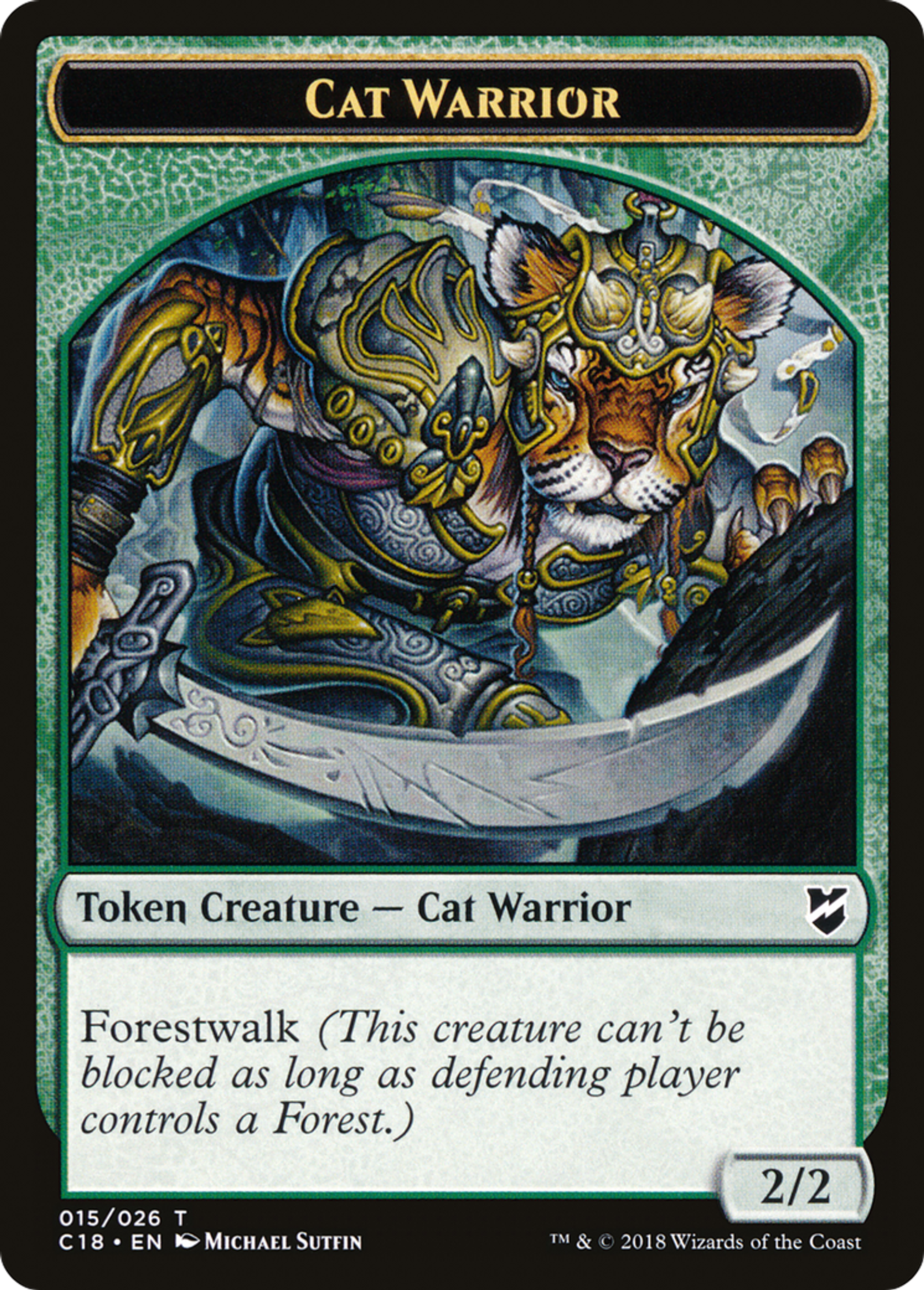 Cat Warrior — Commander 2018 — Magic: The Gathering