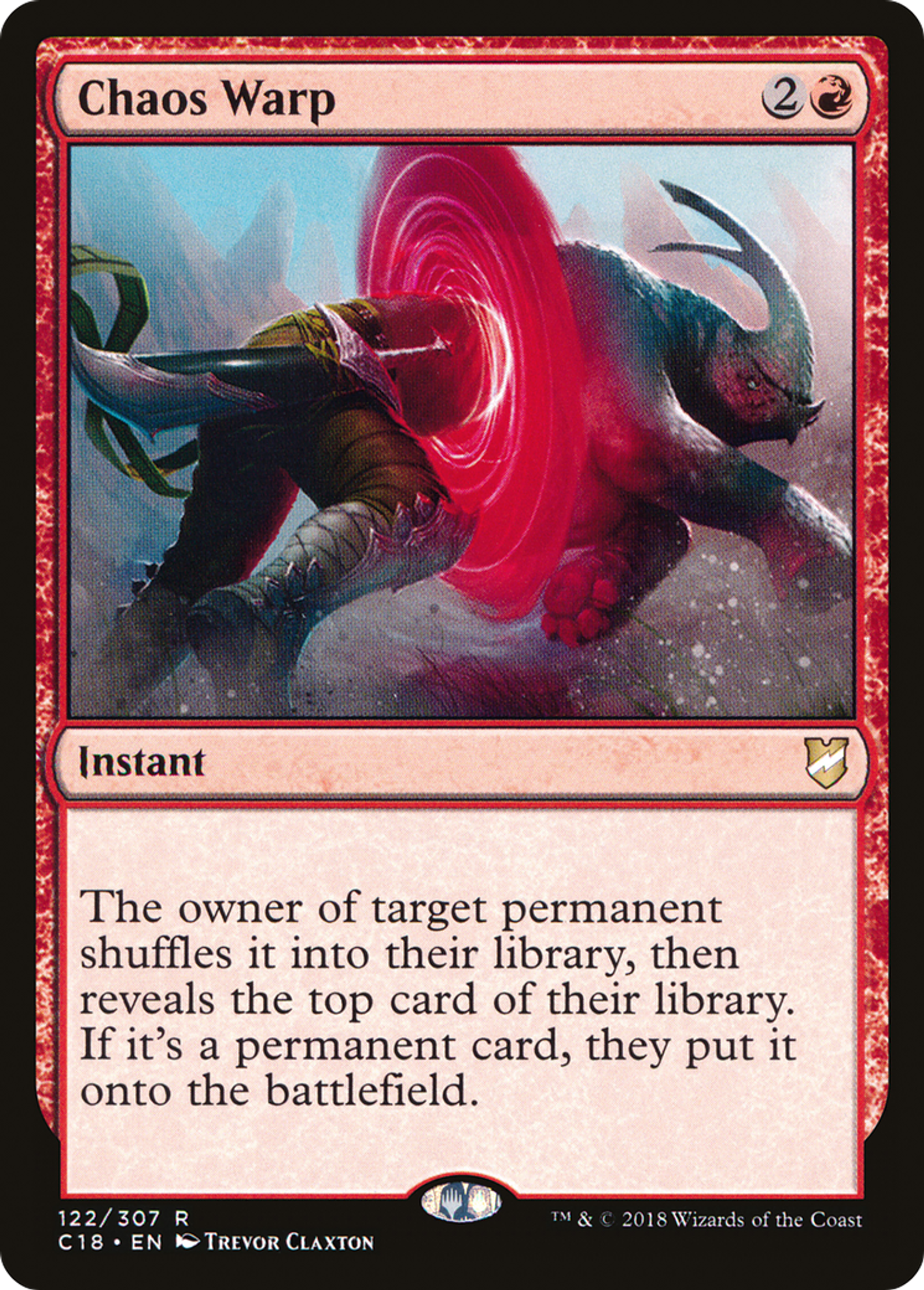 Chaos Warp — Commander 2018 — Magic: The Gathering
