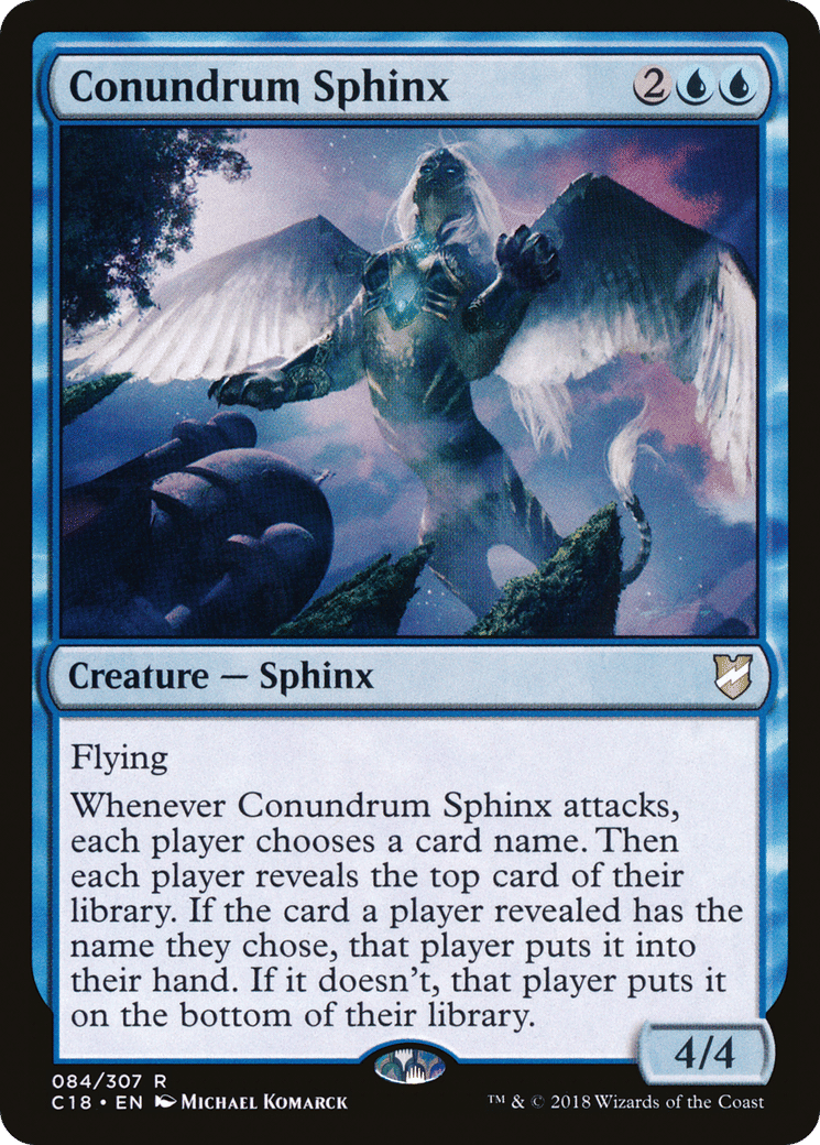 Conundrum Sphinx — Commander 2018 — Magic: The Gathering