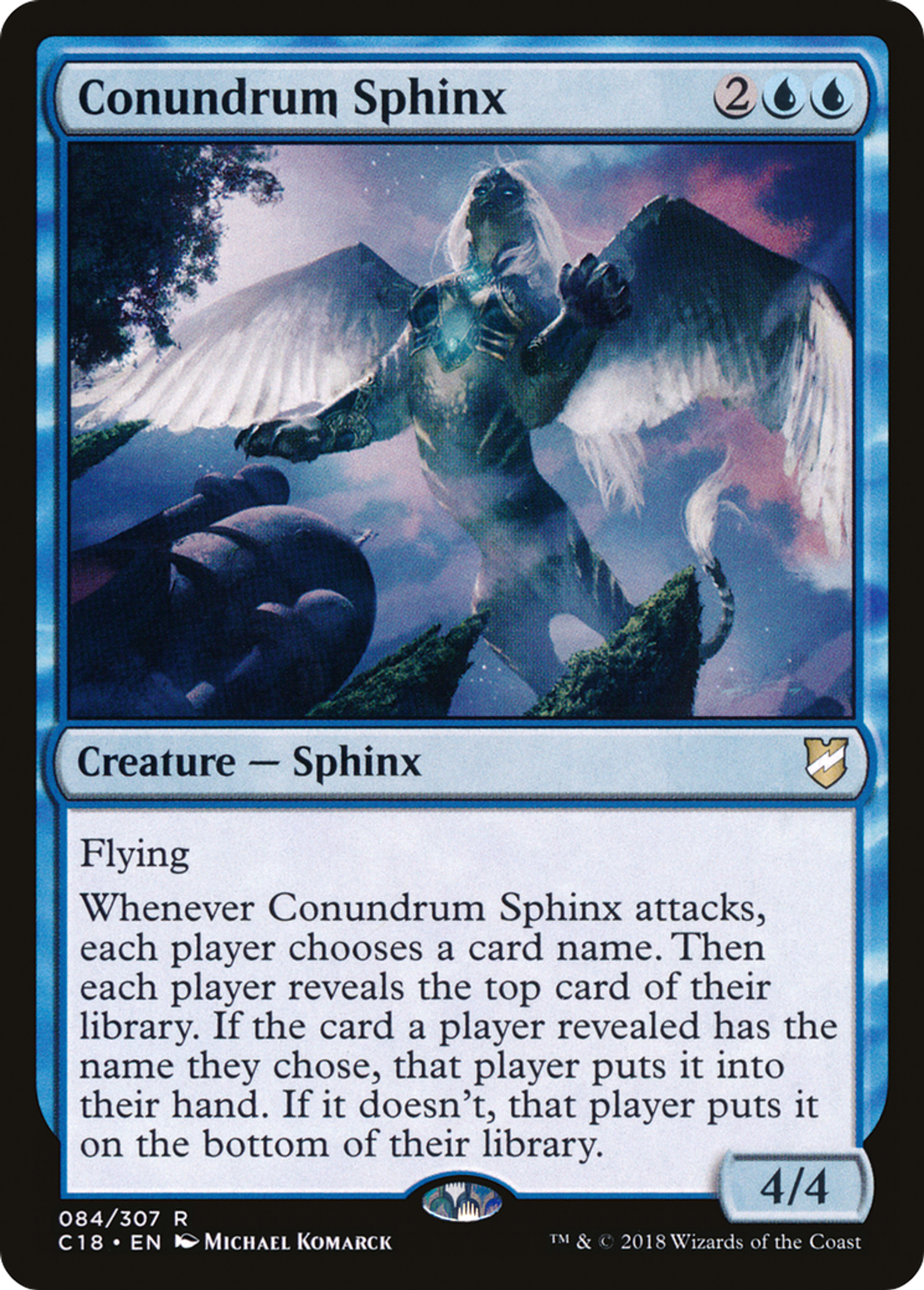 Conundrum Sphinx — Commander 2018 — Magic: The Gathering