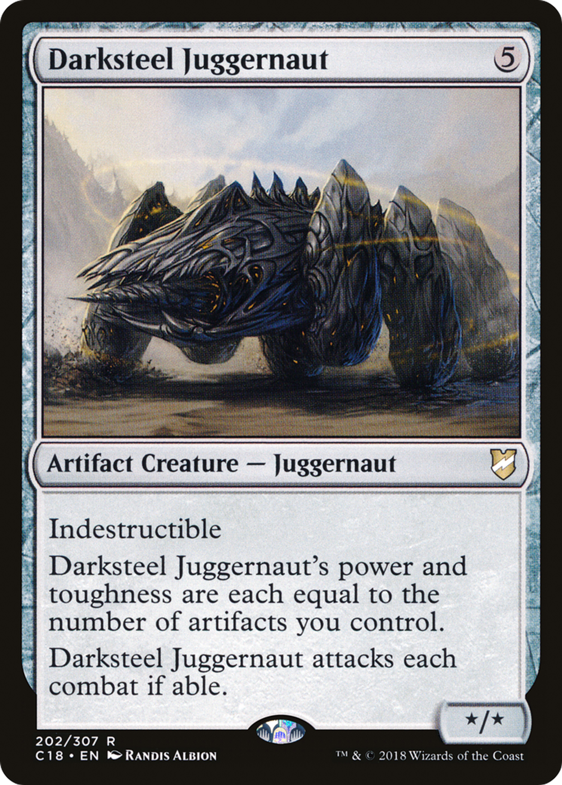 Darksteel Juggernaut — Commander 2018 — Magic: The Gathering