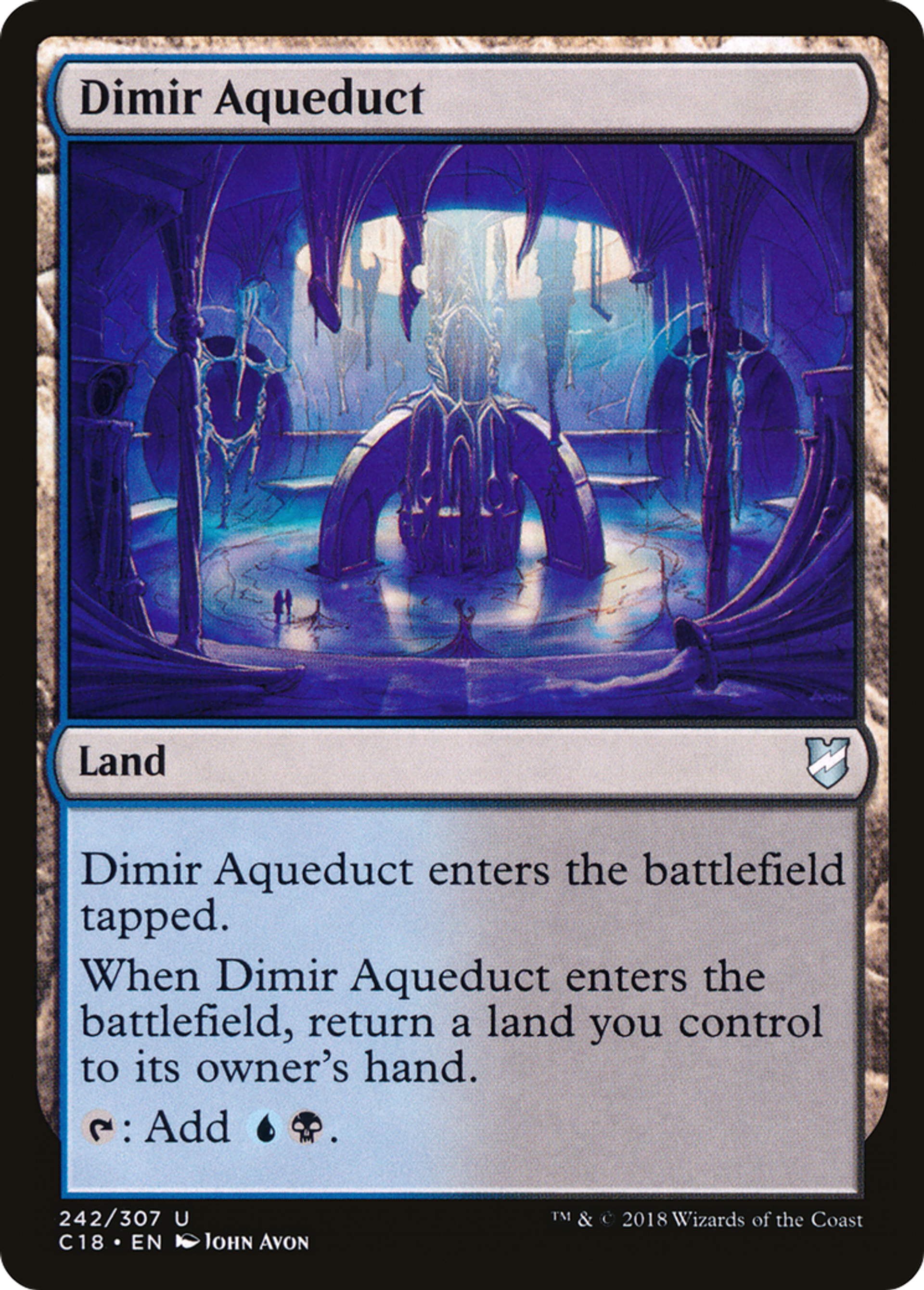 Dimir Aqueduct — Commander 2018 — Magic: The Gathering