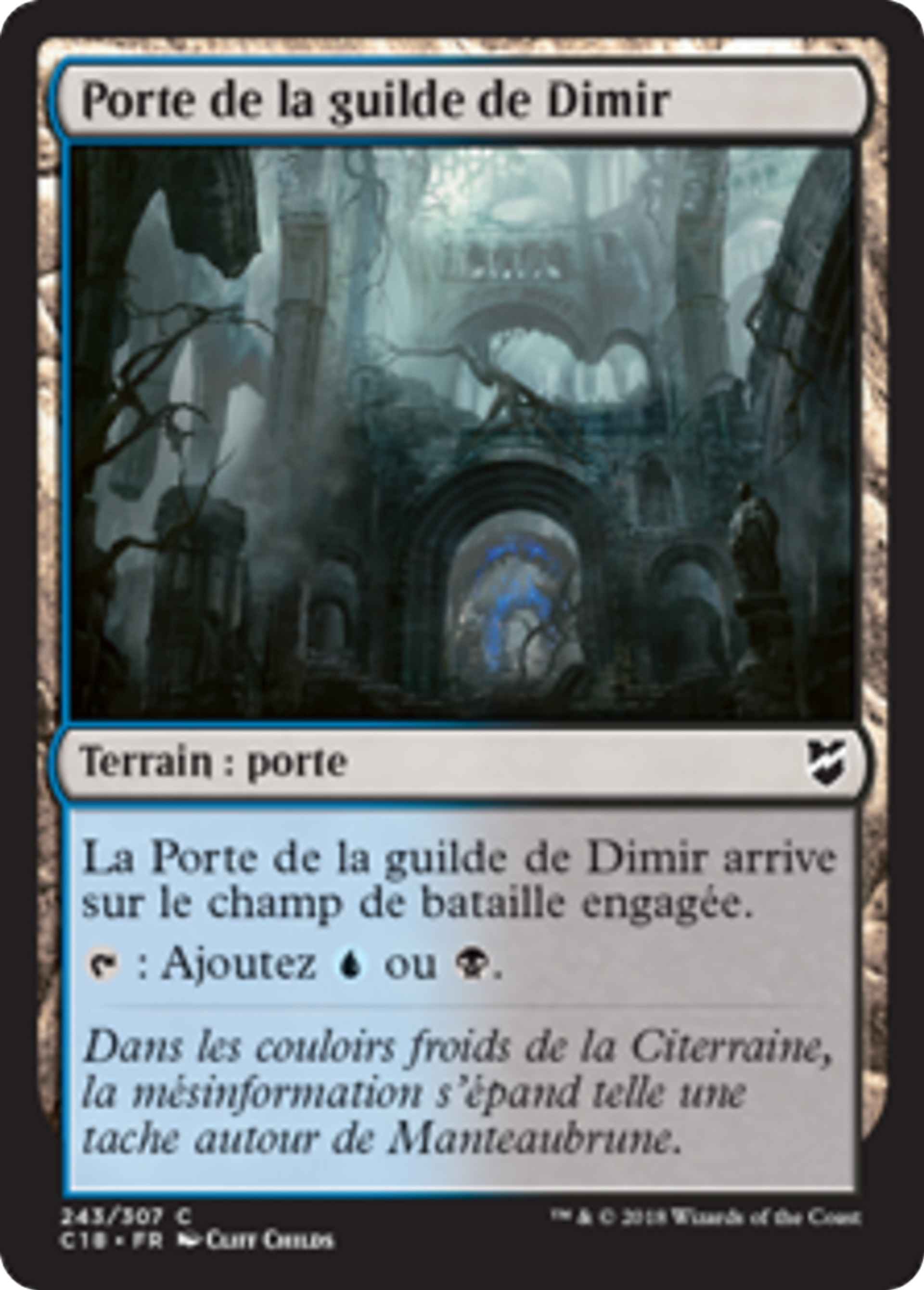 Porte de la guilde de Dimir — Commander 2018 — Magic: The Gathering
