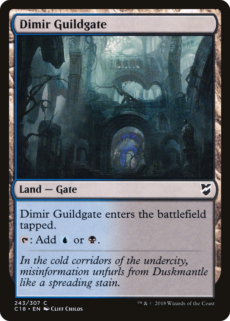 Dimir Guildgate — Commander 2018 — Magic: The Gathering
