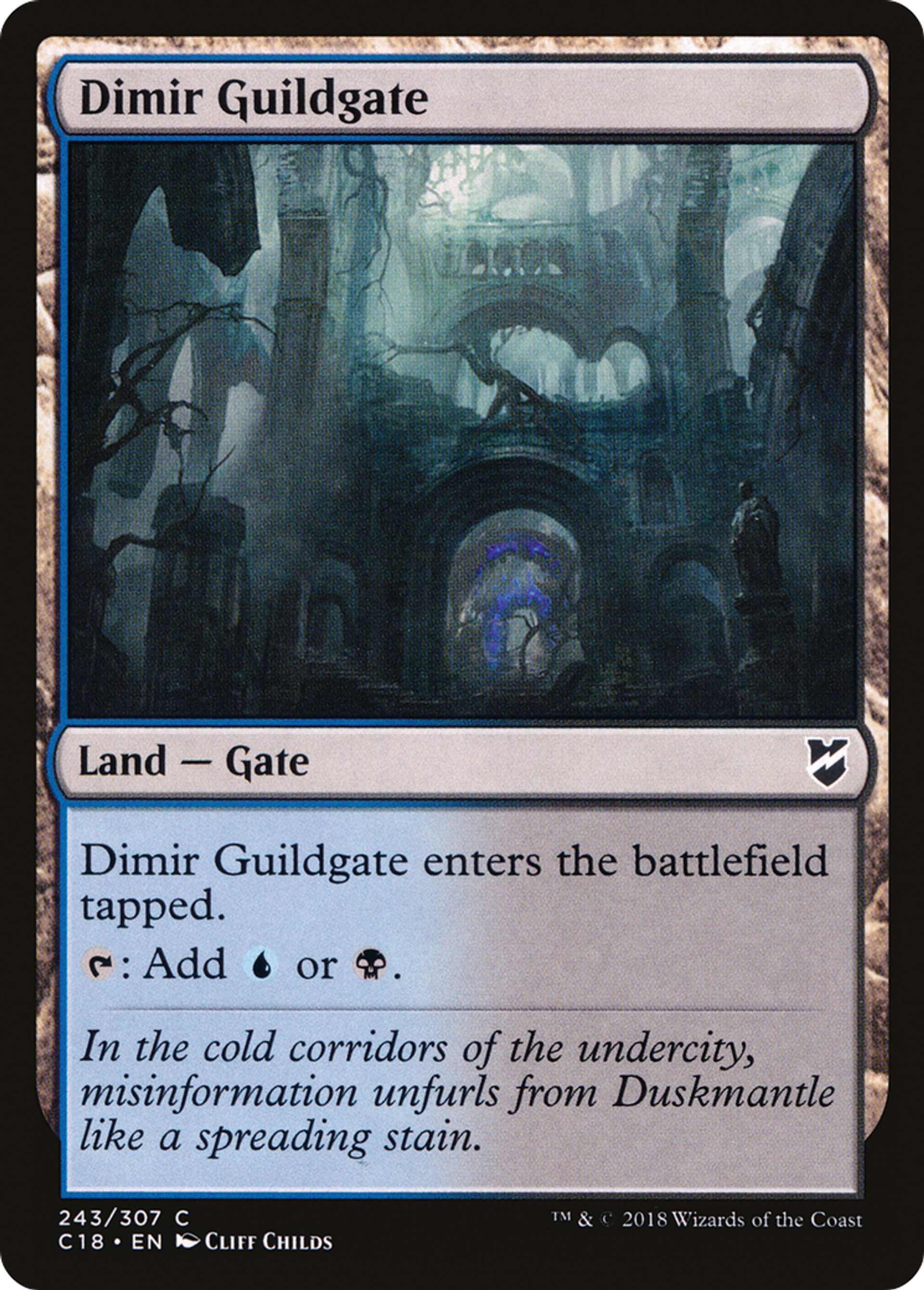 Dimir Guildgate — Commander 2018 — Magic: The Gathering