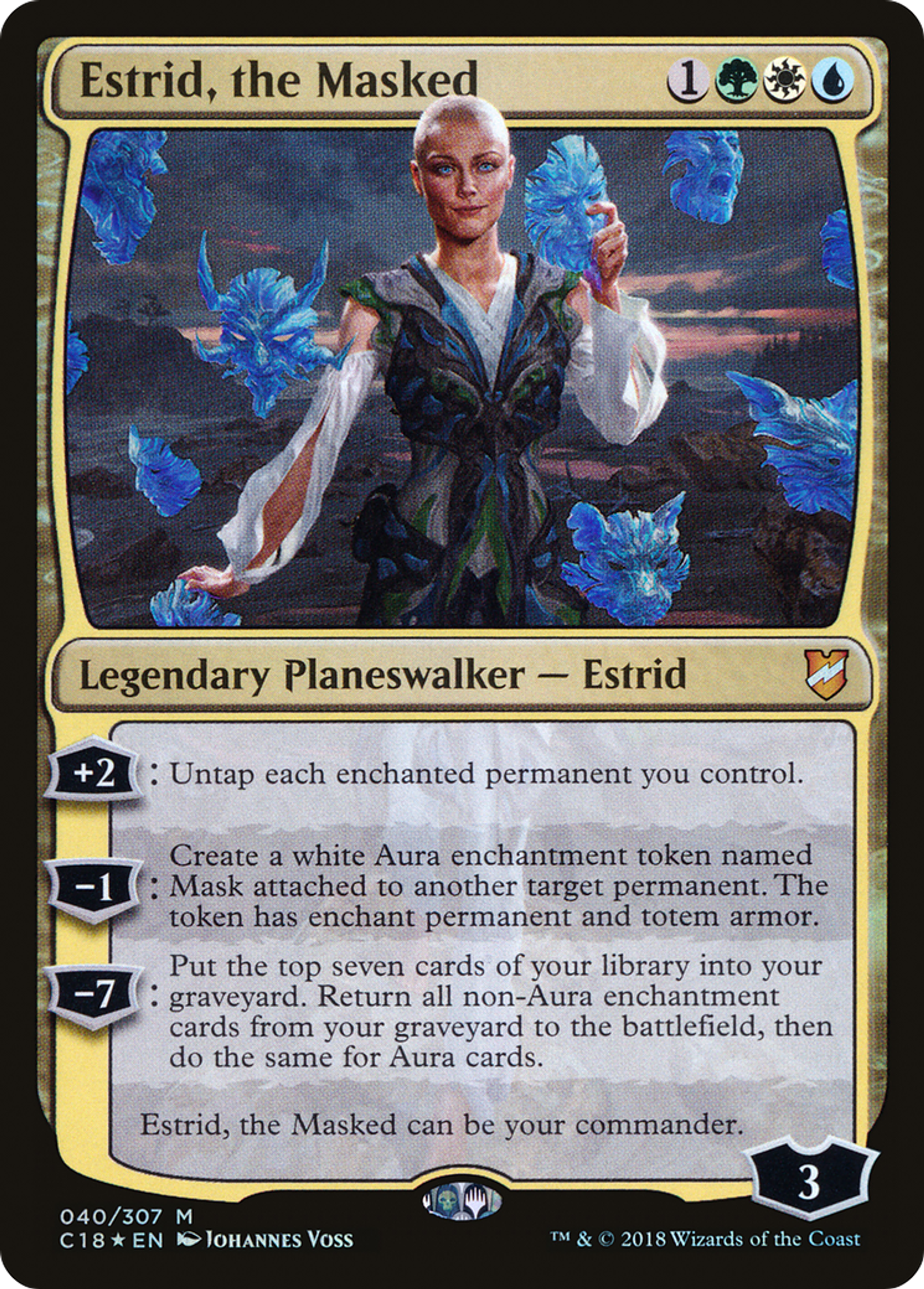 Estrid, the Masked — Commander 2018 — Magic: The Gathering