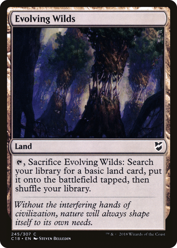 Evolving Wilds — Commander 2018 — Magic: The Gathering