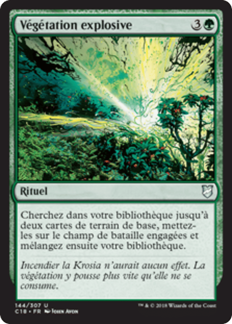 Végétation explosive — Commander 2018 — Magic: The Gathering