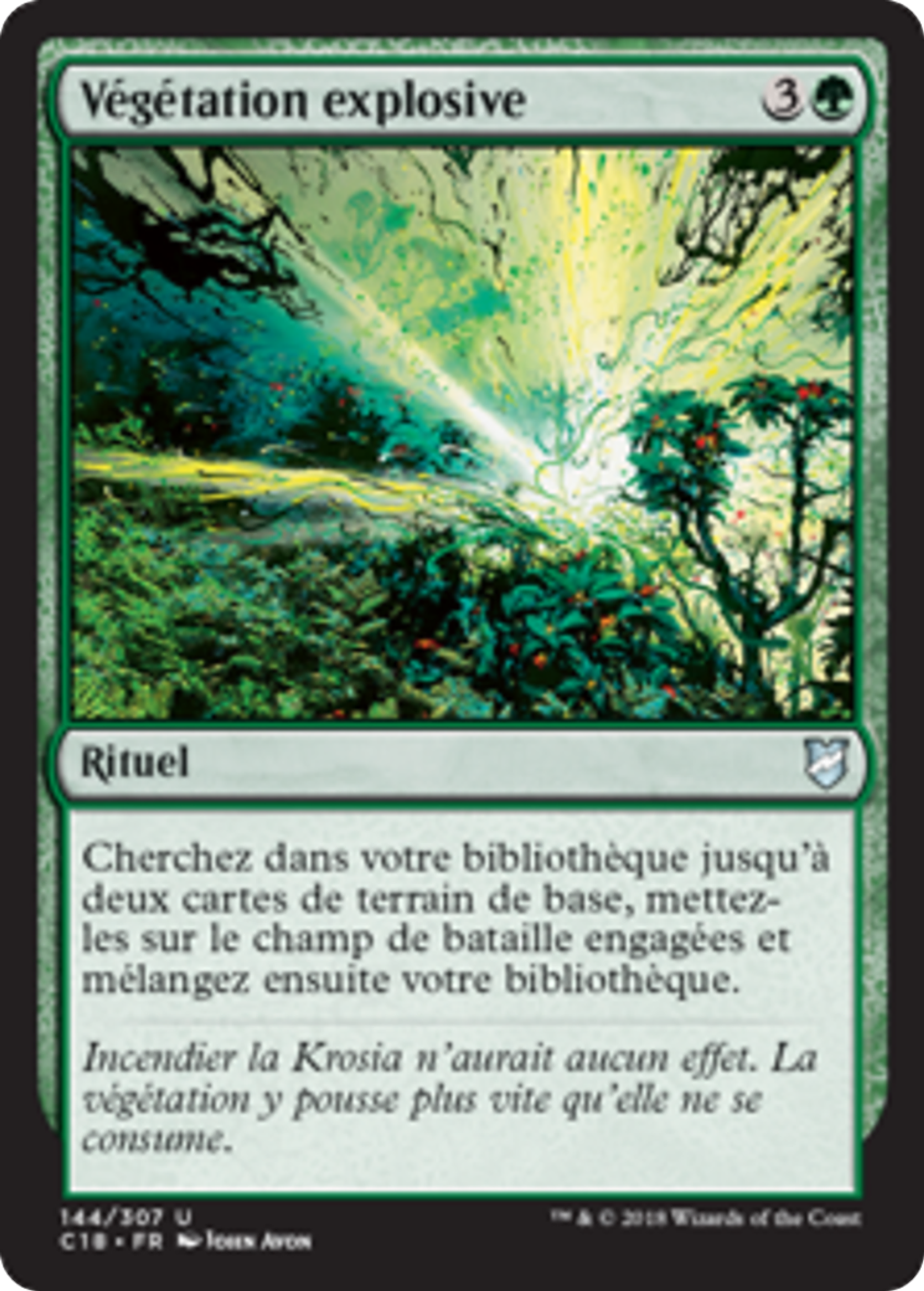 Végétation explosive — Commander 2018 — Magic: The Gathering