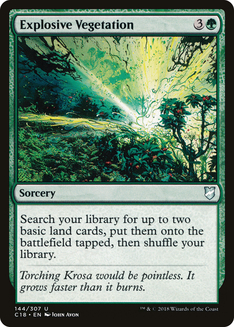 Explosive Vegetation — Commander 2018 — Magic: The Gathering