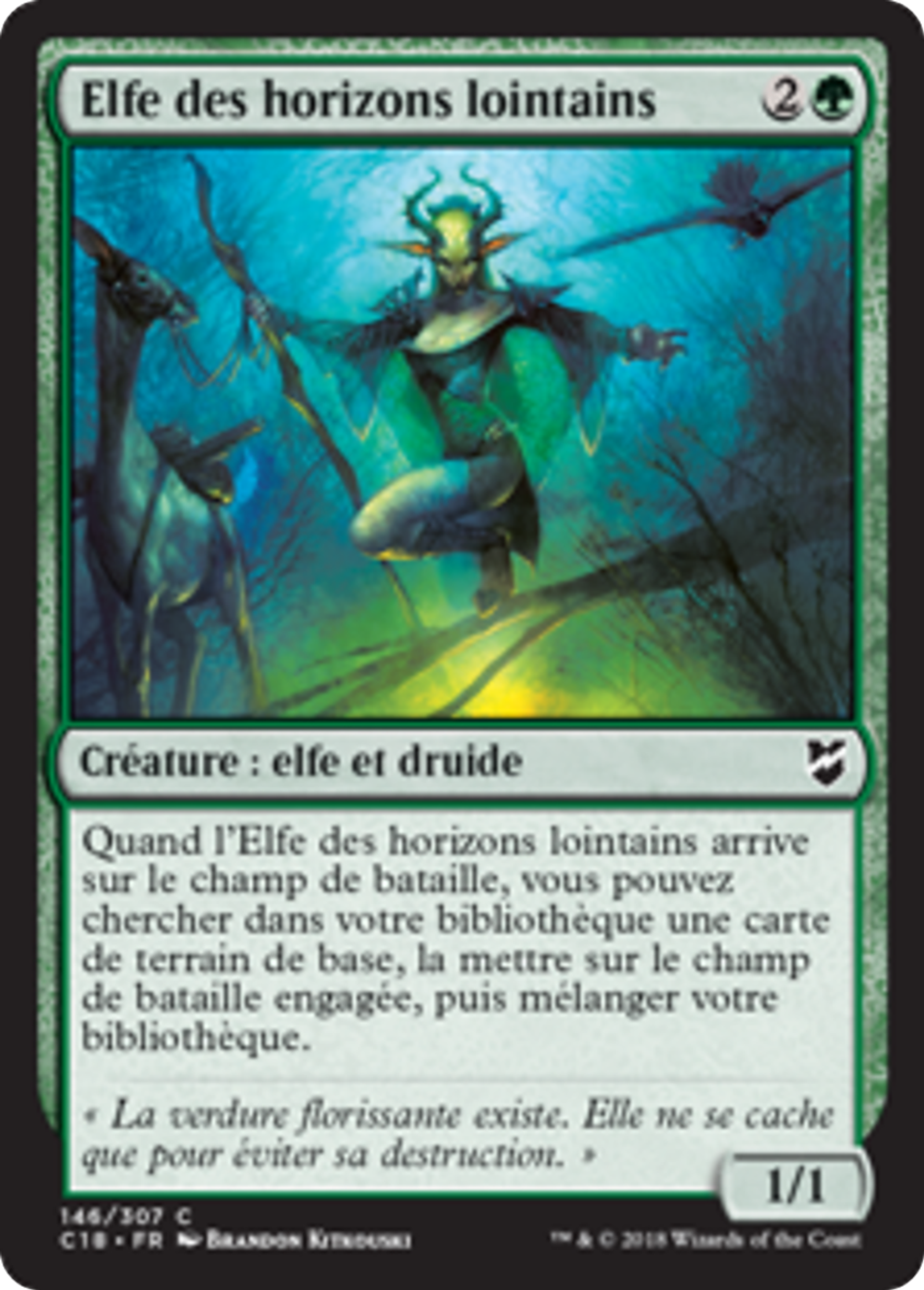 Elfe des horizons lointains — Commander 2018 — Magic: The Gathering