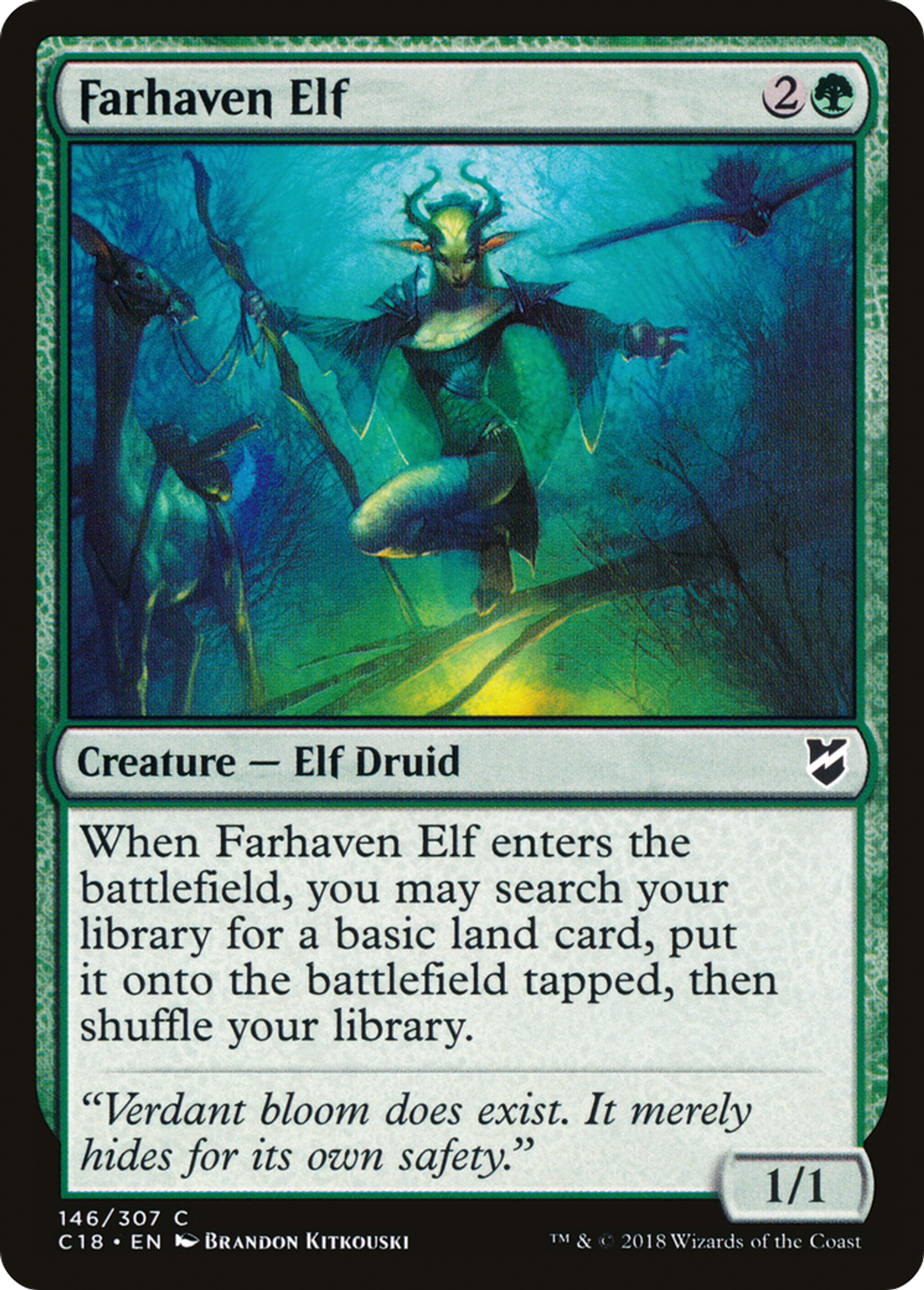 Farhaven Elf — Commander 2018 — Magic: The Gathering