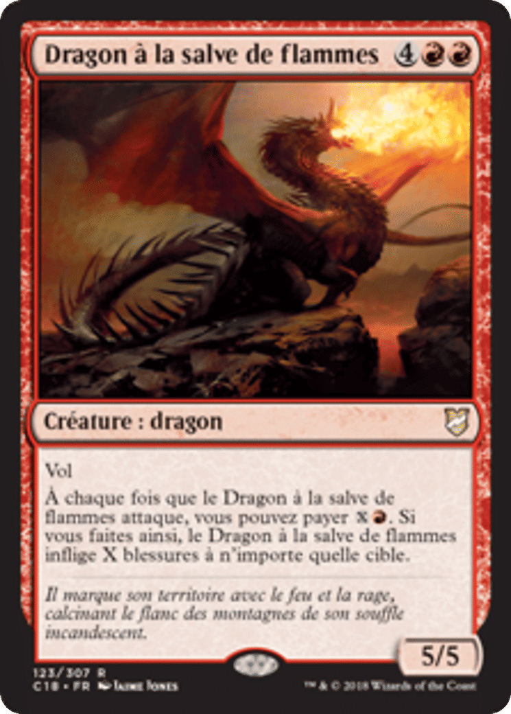 Dragon à la salve de flammes — Commander 2018 — Magic: The Gathering