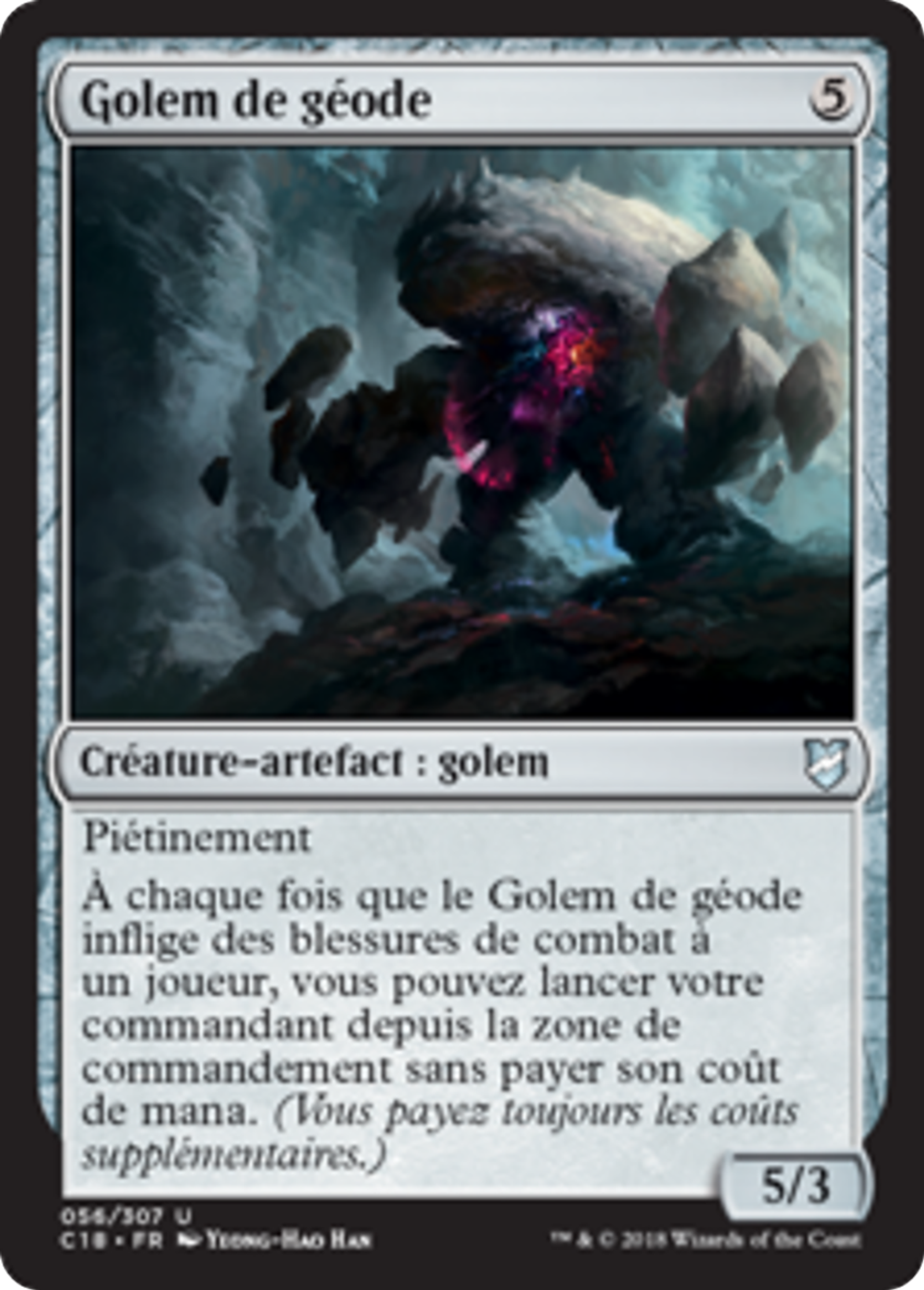Golem de géode — Commander 2018 — Magic: The Gathering