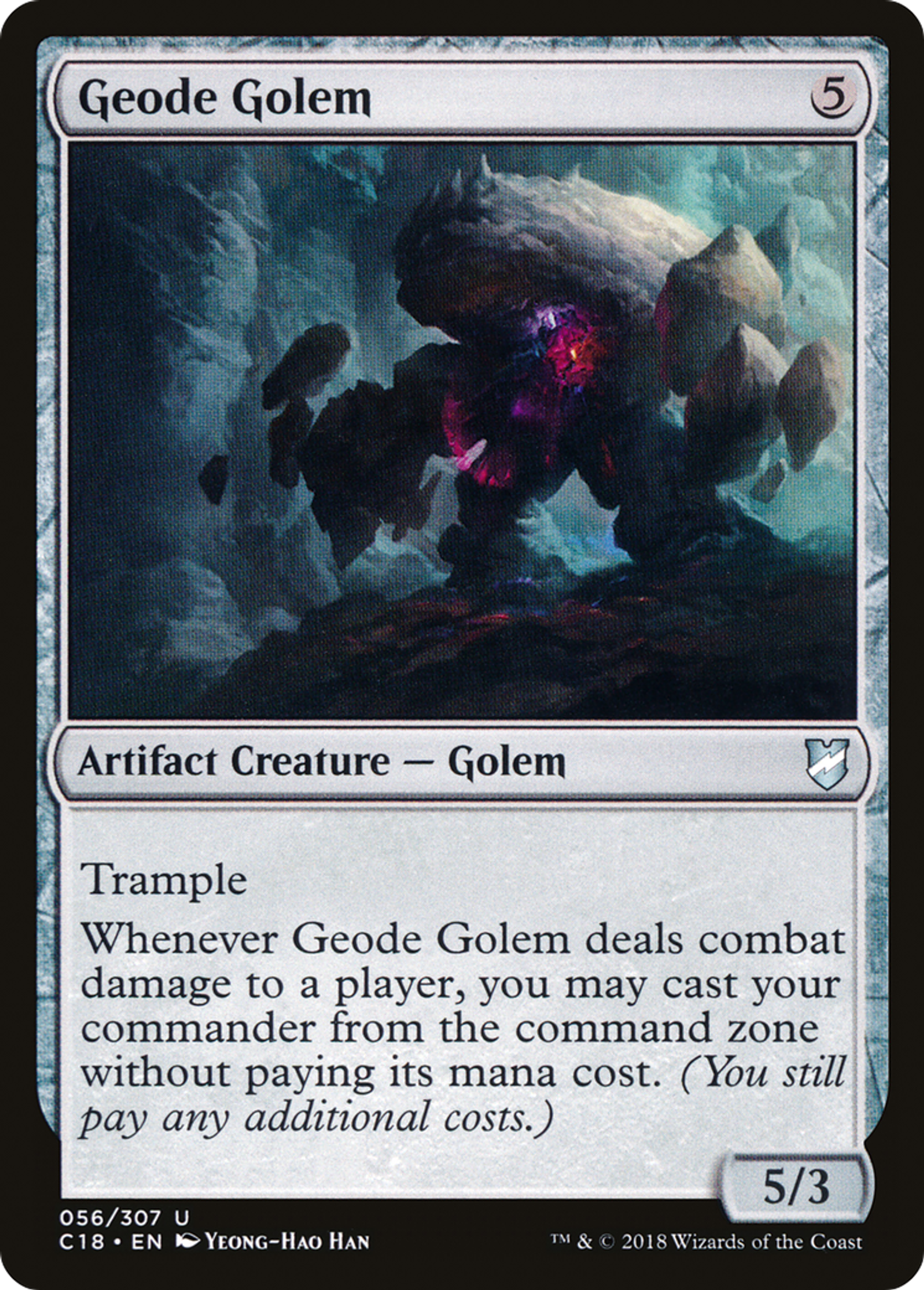 Geode Golem — Commander 2018 — Magic: The Gathering