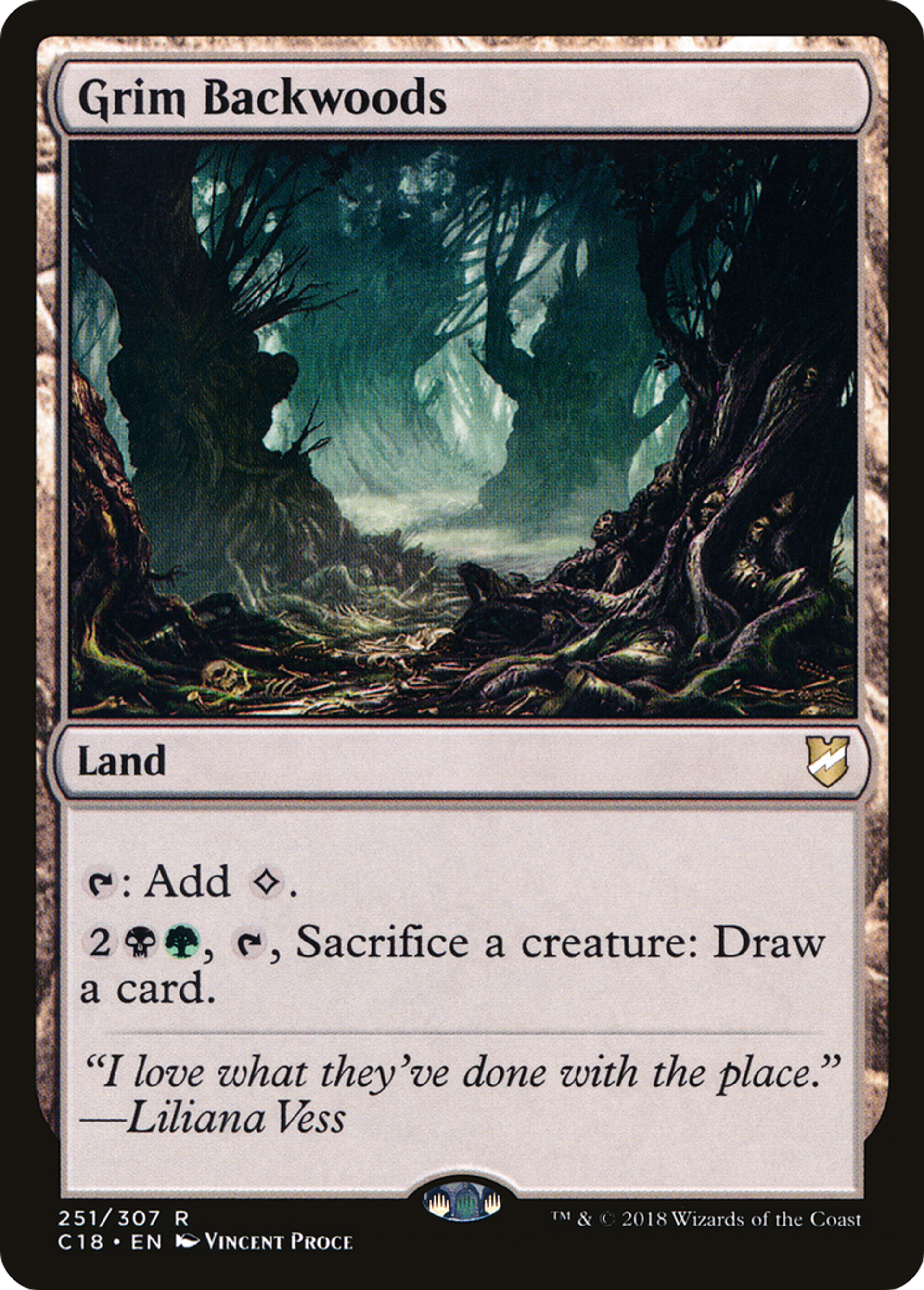 Grim Backwoods — Commander 2018 — Magic: The Gathering