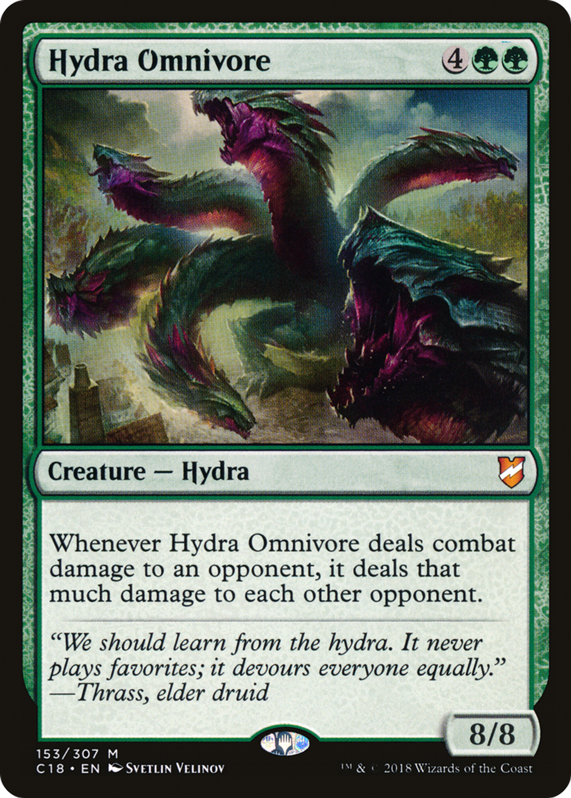 Hydra Omnivore — Commander 2018 — Magic: The Gathering