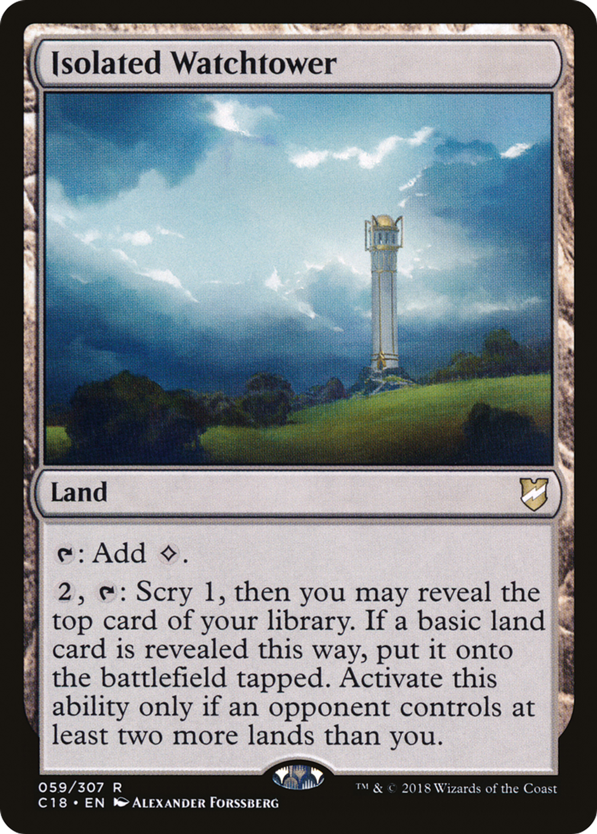 Isolated Watchtower — Commander 2018 — Magic: The Gathering