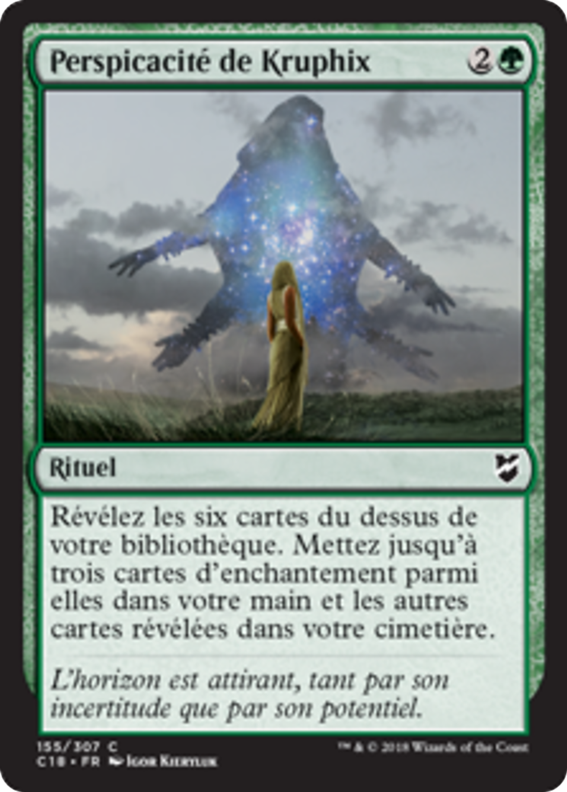 Perspicacité de Kruphix — Commander 2018 — Magic: The Gathering