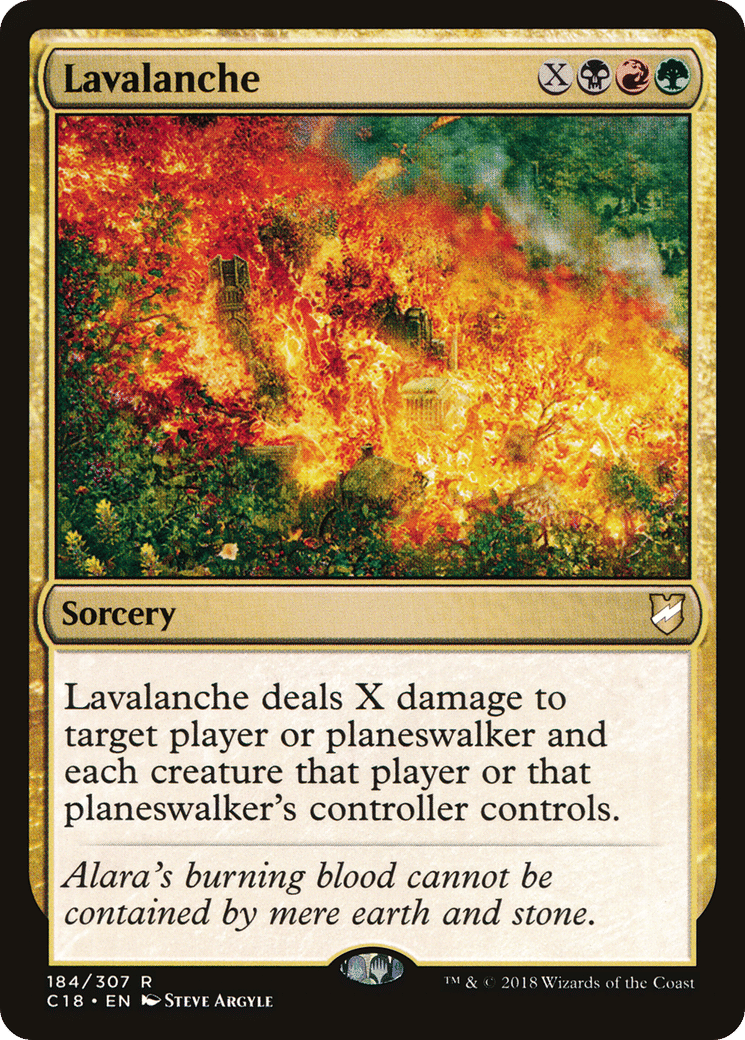 Lavalanche — Commander 2018 — Magic: The Gathering