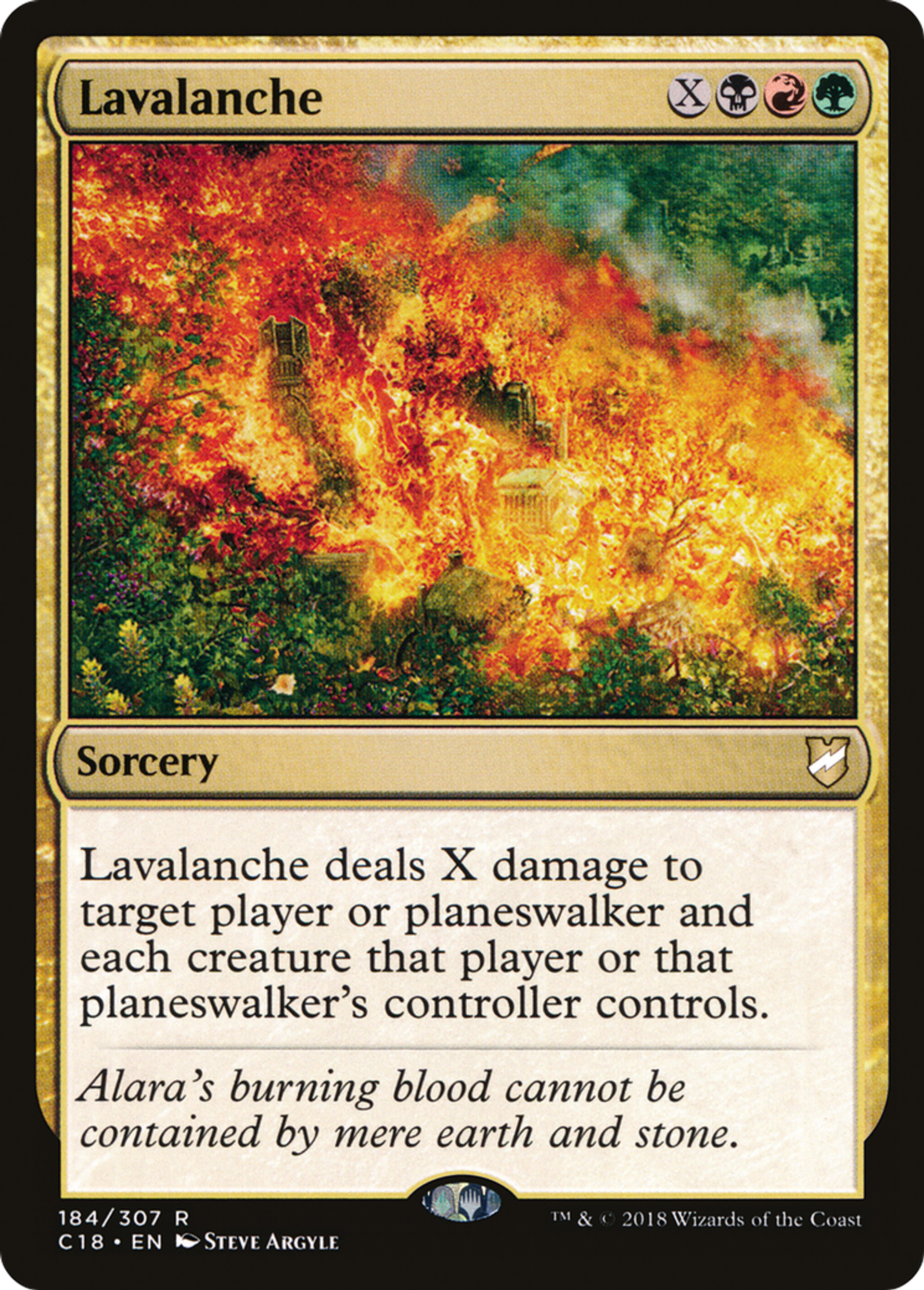 Lavalanche — Commander 2018 — Magic: The Gathering