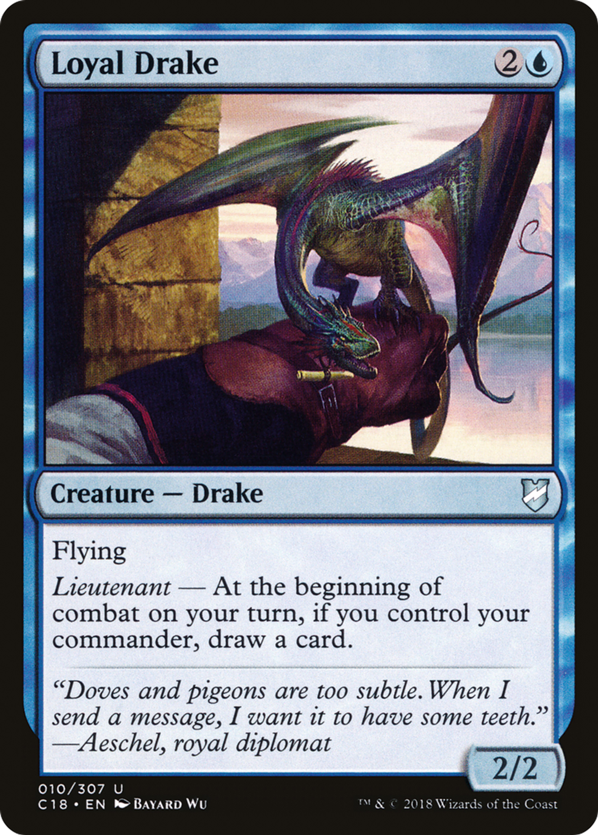 Loyal Drake — Commander 2018 — Magic: The Gathering