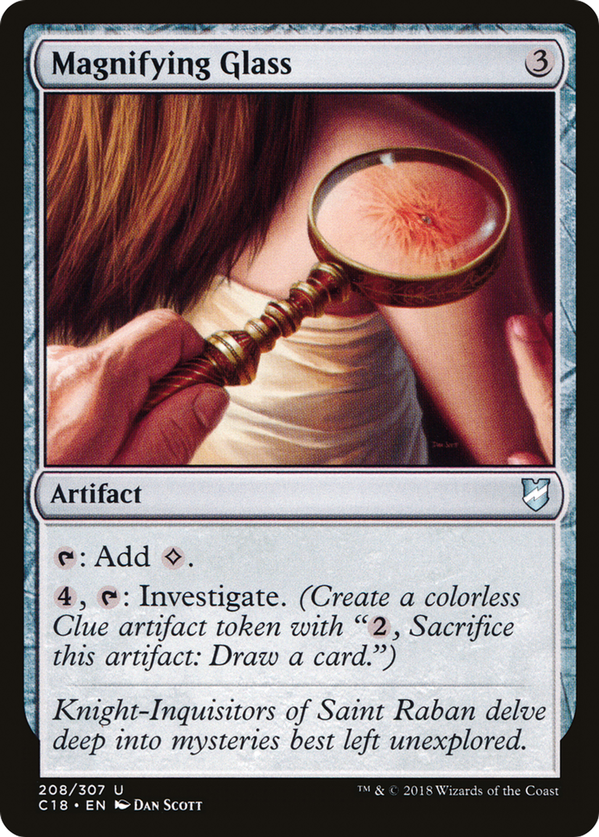 Magnifying Glass — Commander 2018 — Magic: The Gathering