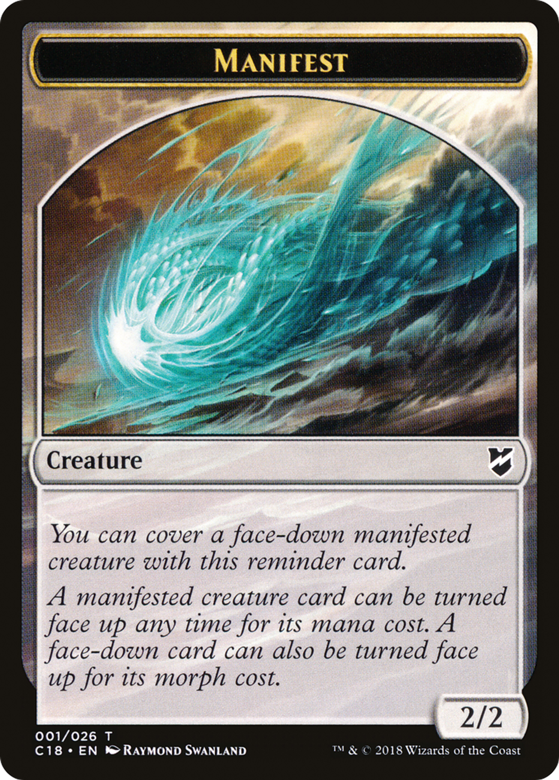 Manifest — Commander 2018 — Magic: The Gathering