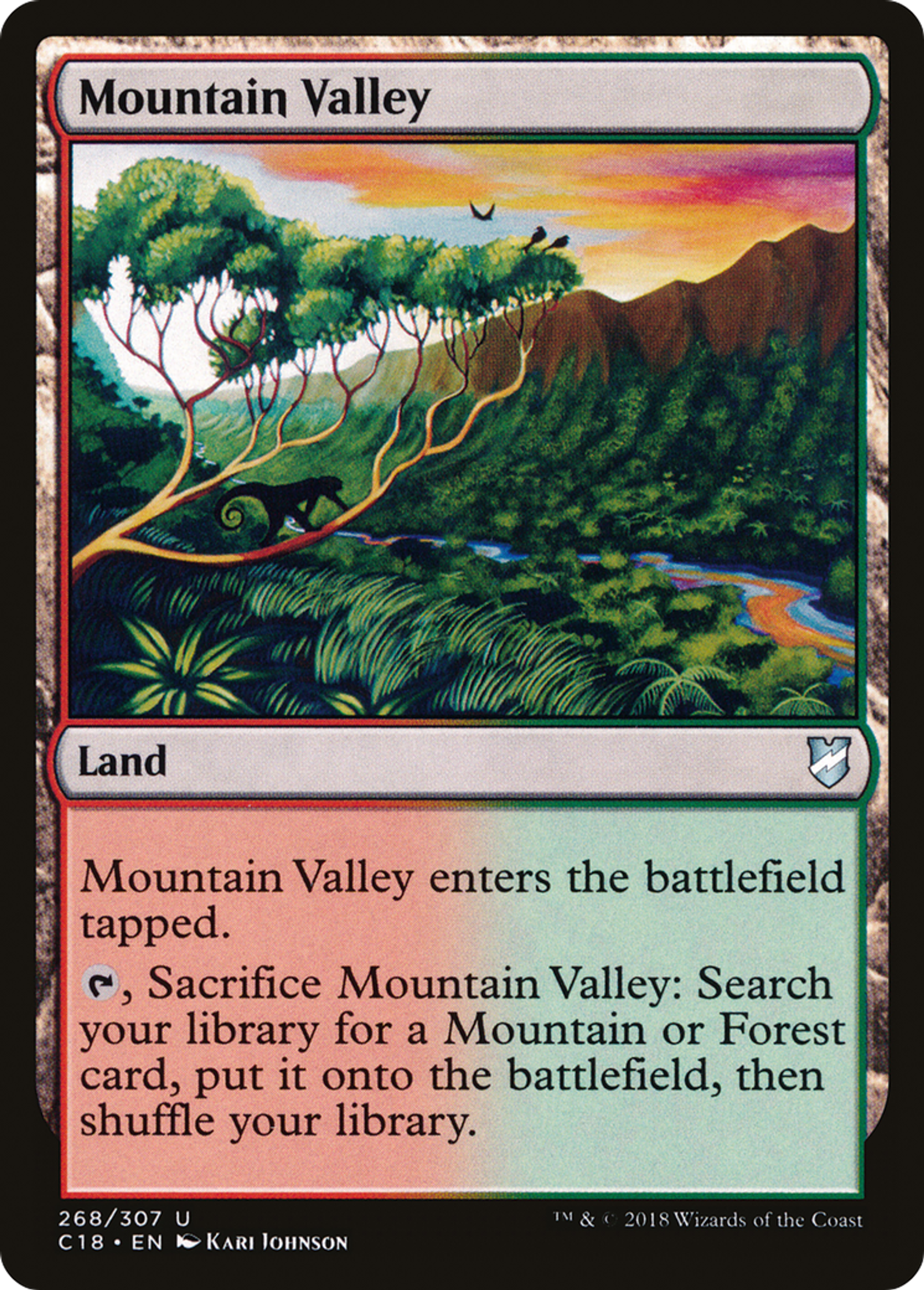 Mountain Valley — Commander 2018 — Magic: The Gathering