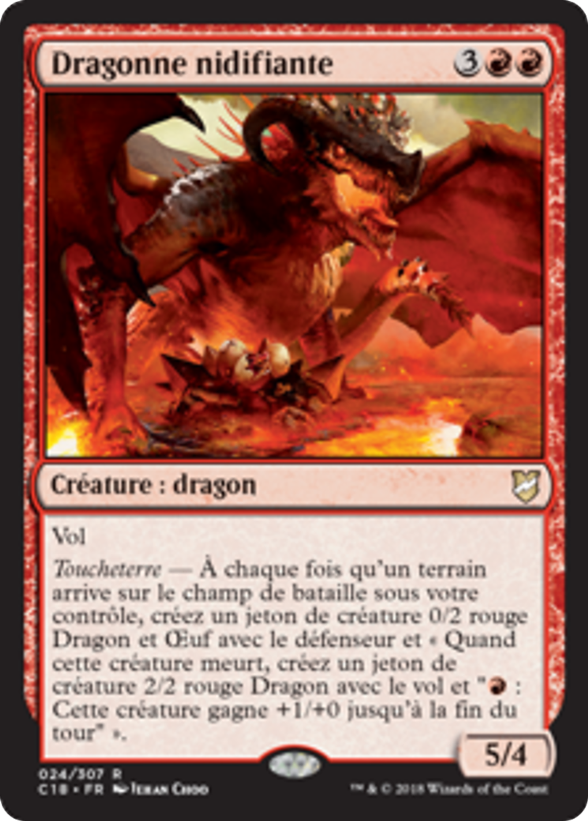 Dragonne nidifiante — Commander 2018 — Magic: The Gathering
