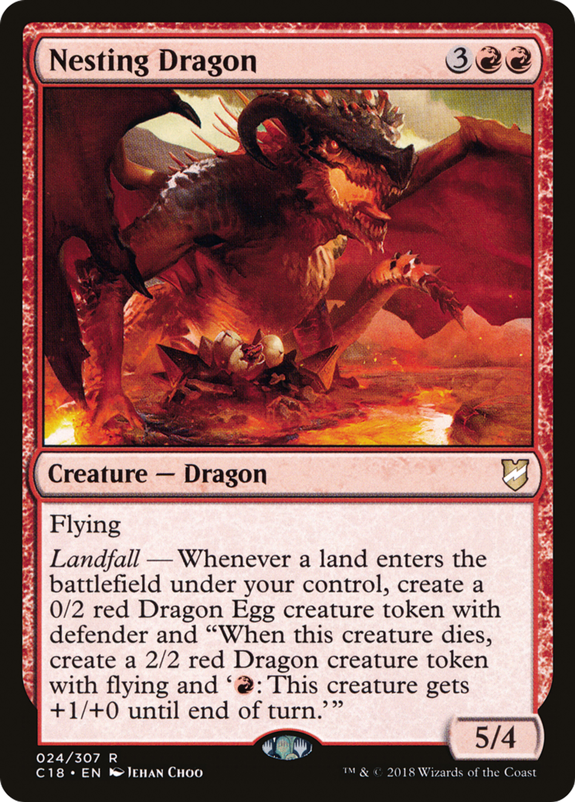 Nesting Dragon — Commander 2018 — Magic: The Gathering