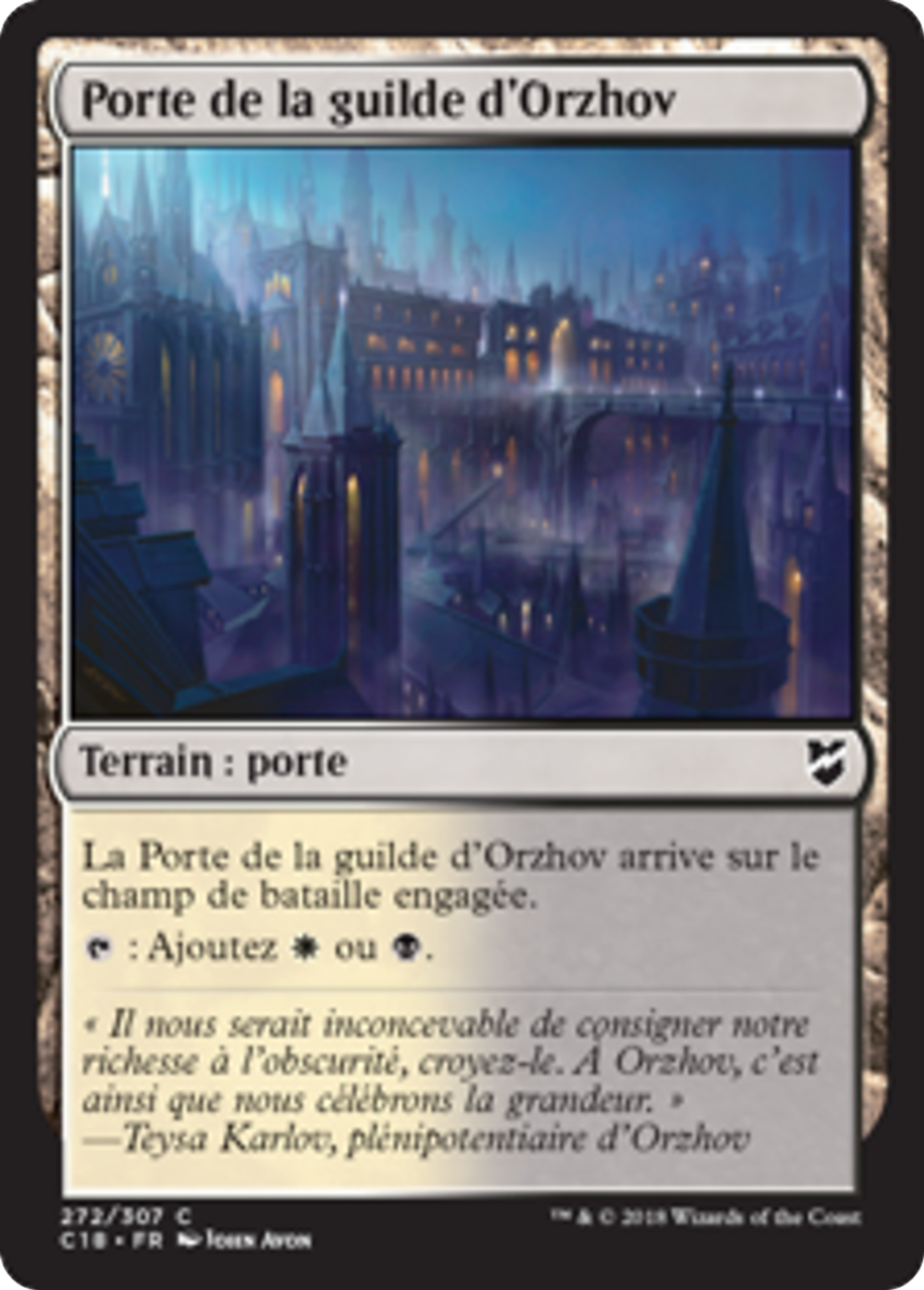 Porte de la guilde d'Orzhov — Commander 2018 — Magic: The Gathering