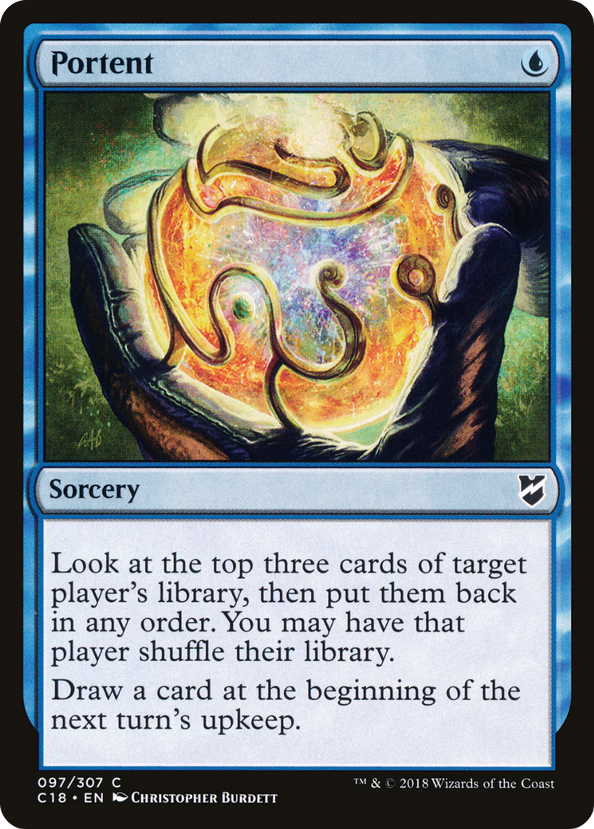 Portent — Commander 2018 — Magic: The Gathering