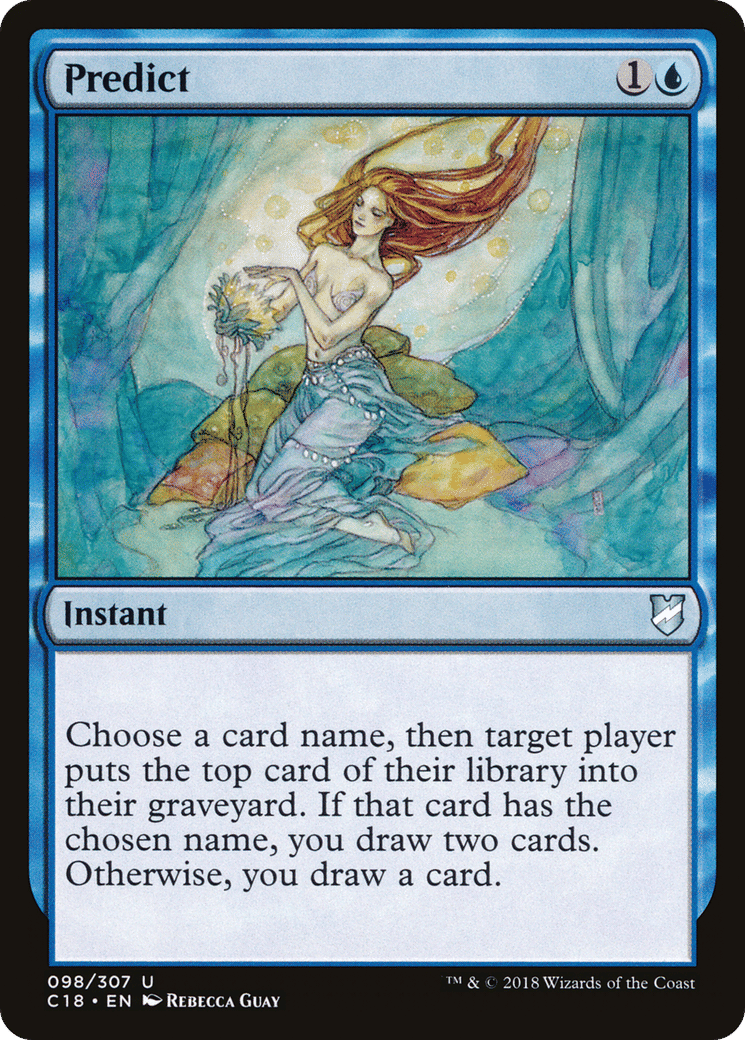 Predict — Commander 2018 — Magic: The Gathering
