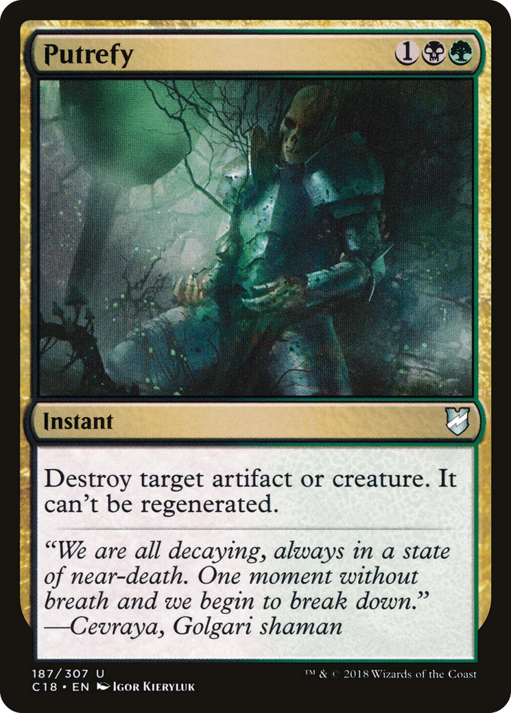 Putrefy — Commander 2018 — Magic: The Gathering