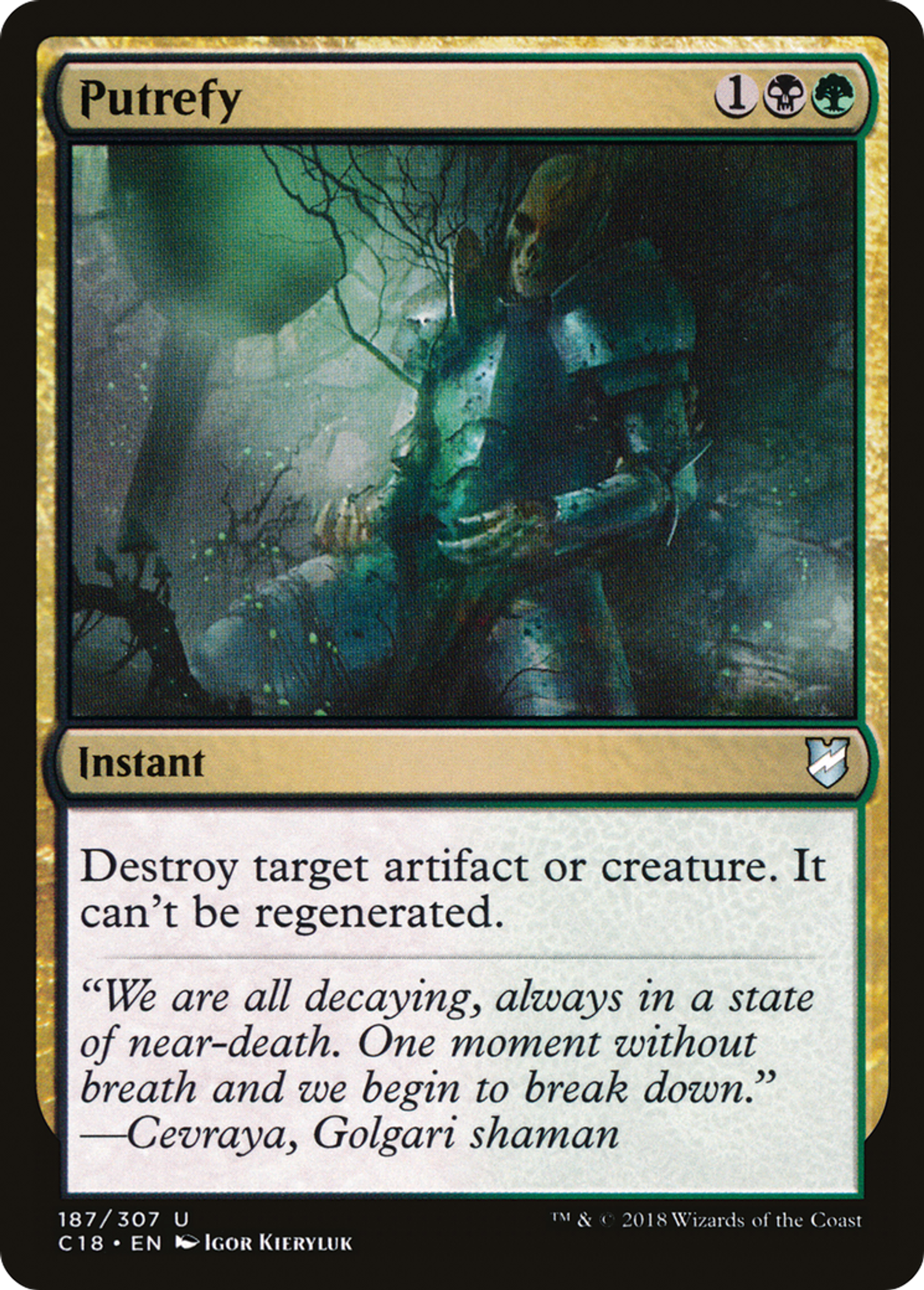 Putrefy — Commander 2018 — Magic: The Gathering