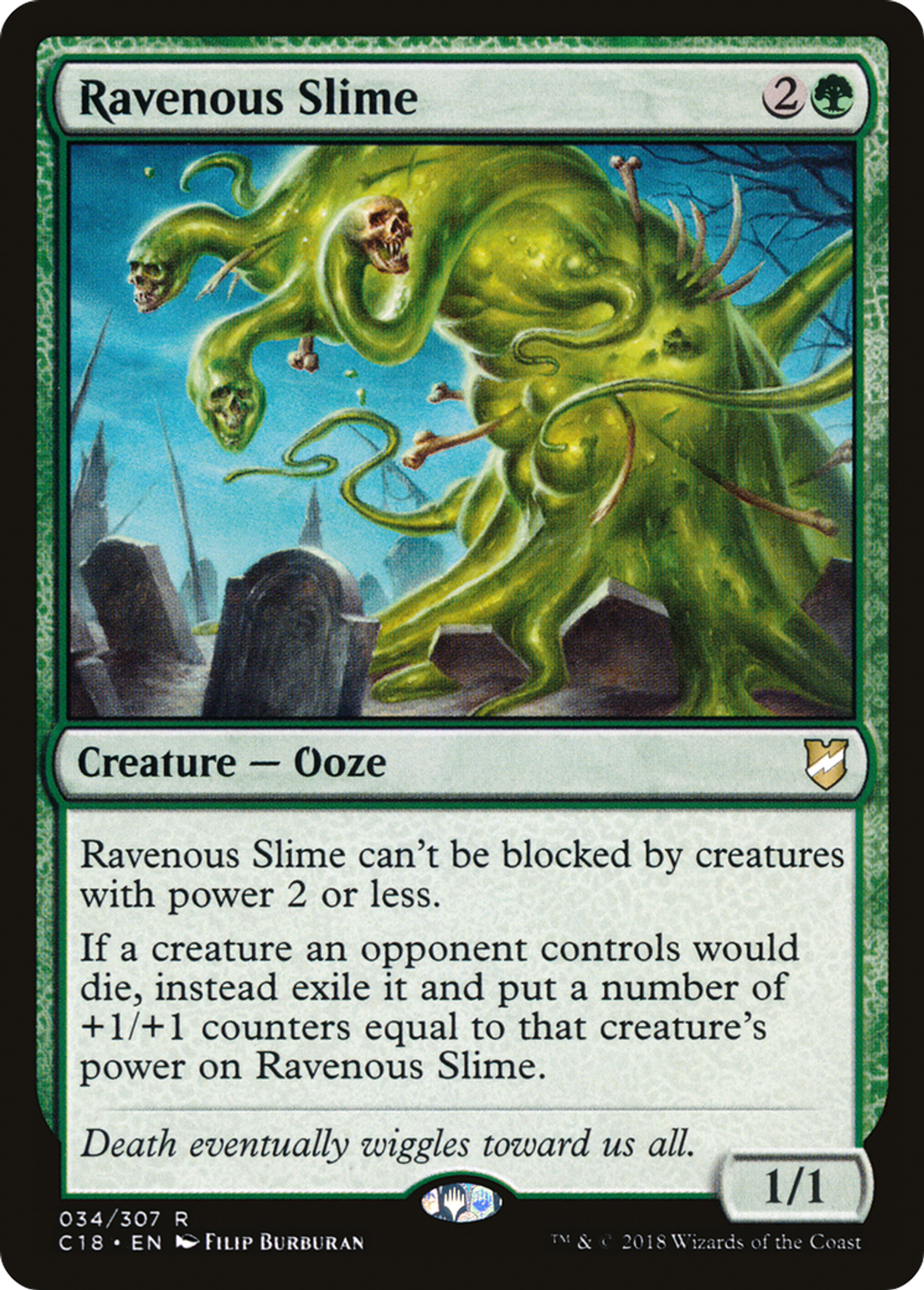 Ravenous Slime — Commander 2018 — Magic: The Gathering