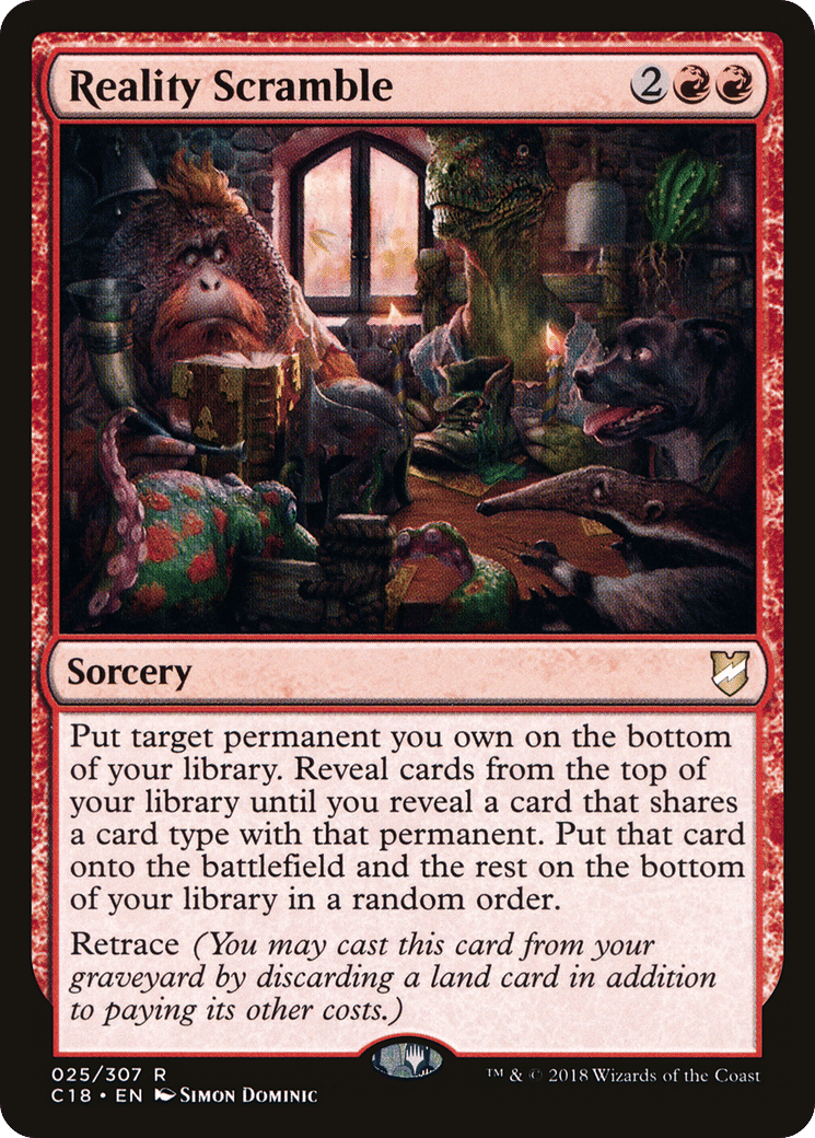 Reality Scramble — Commander 2018 — Magic: The Gathering