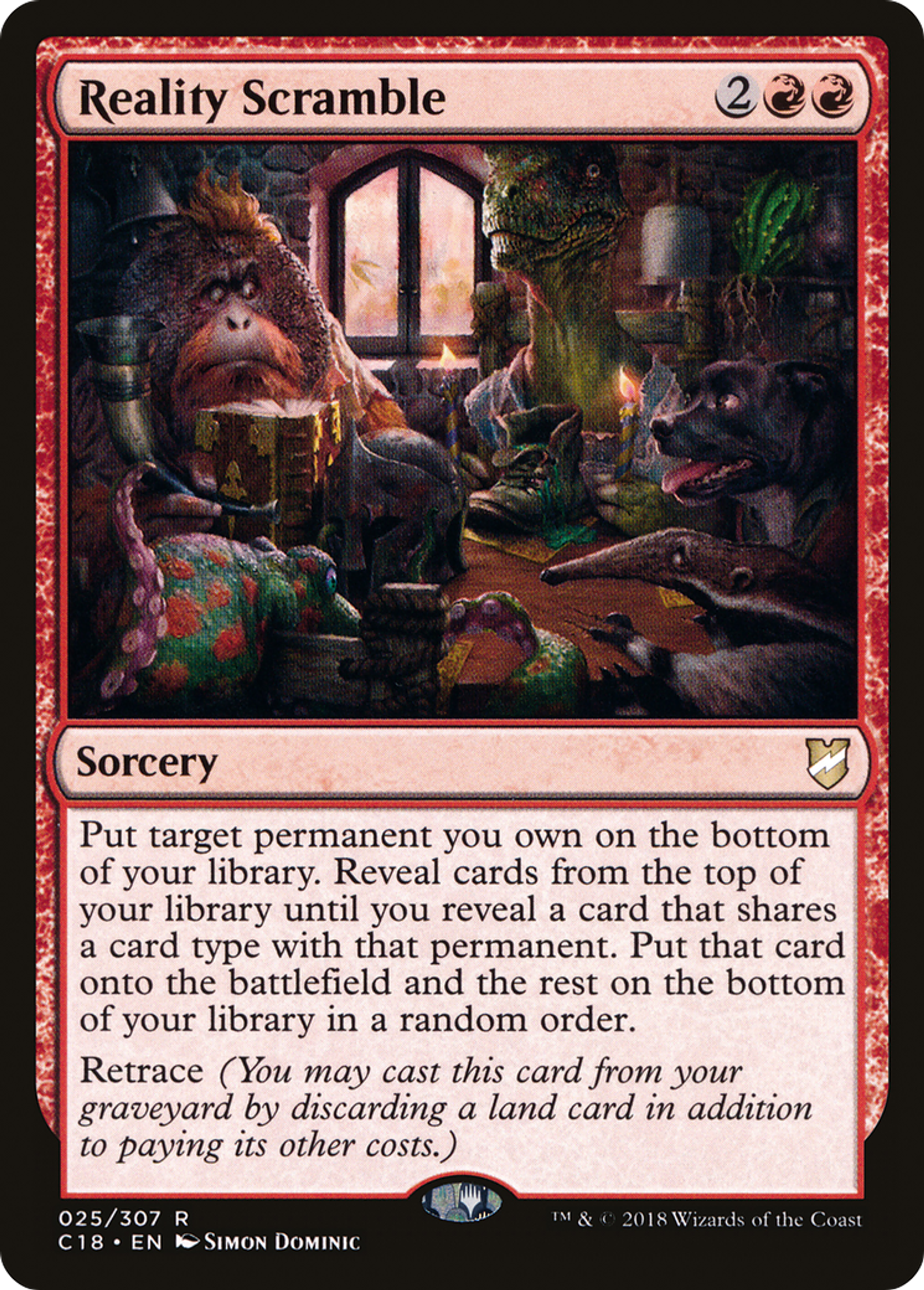 Reality Scramble — Commander 2018 — Magic: The Gathering
