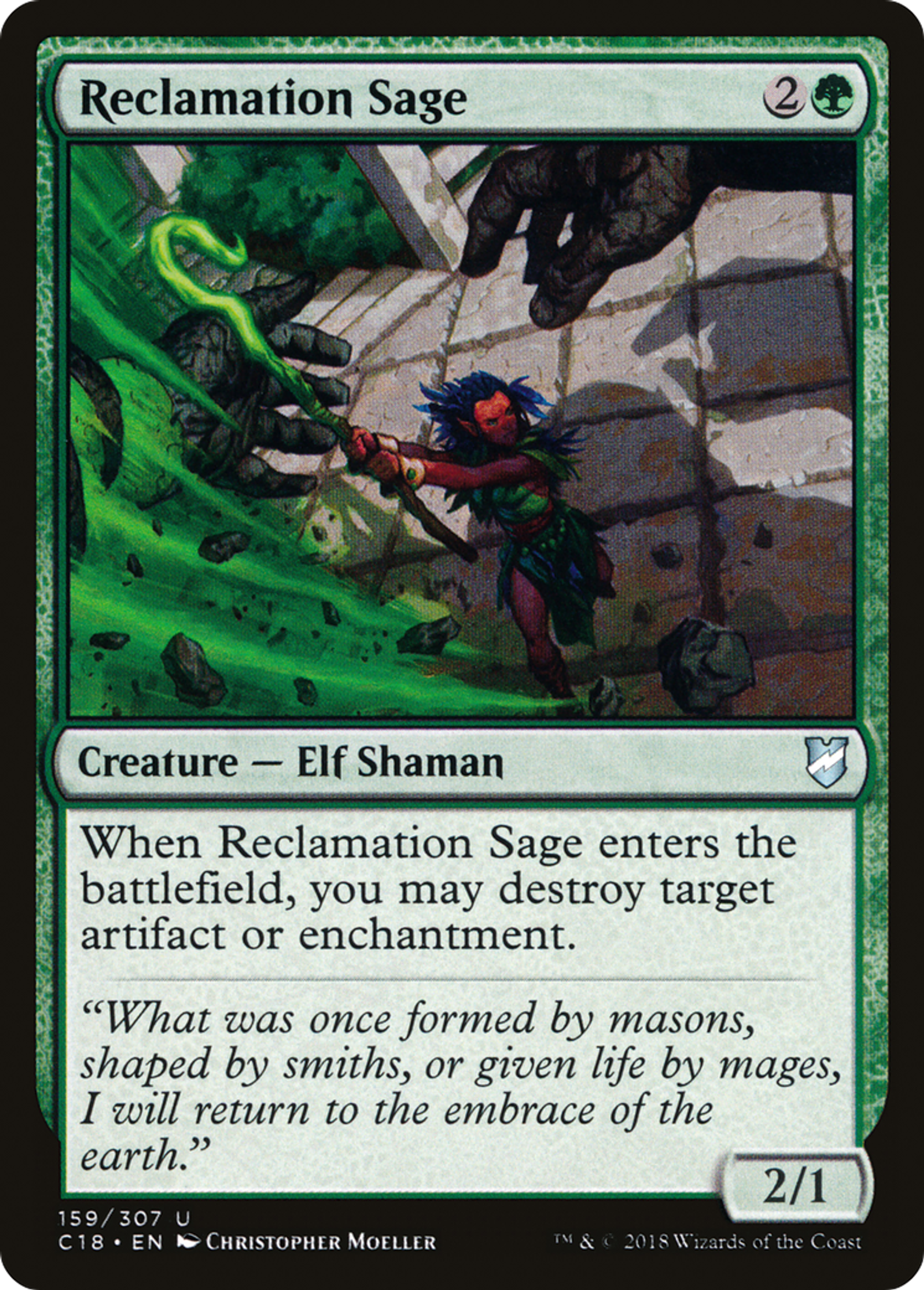 Reclamation Sage — Commander 2018 — Magic: The Gathering