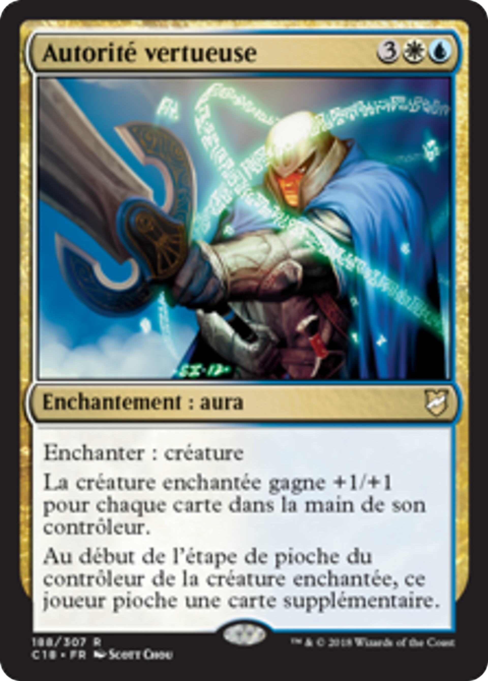 Autorité vertueuse — Commander 2018 — Magic: The Gathering