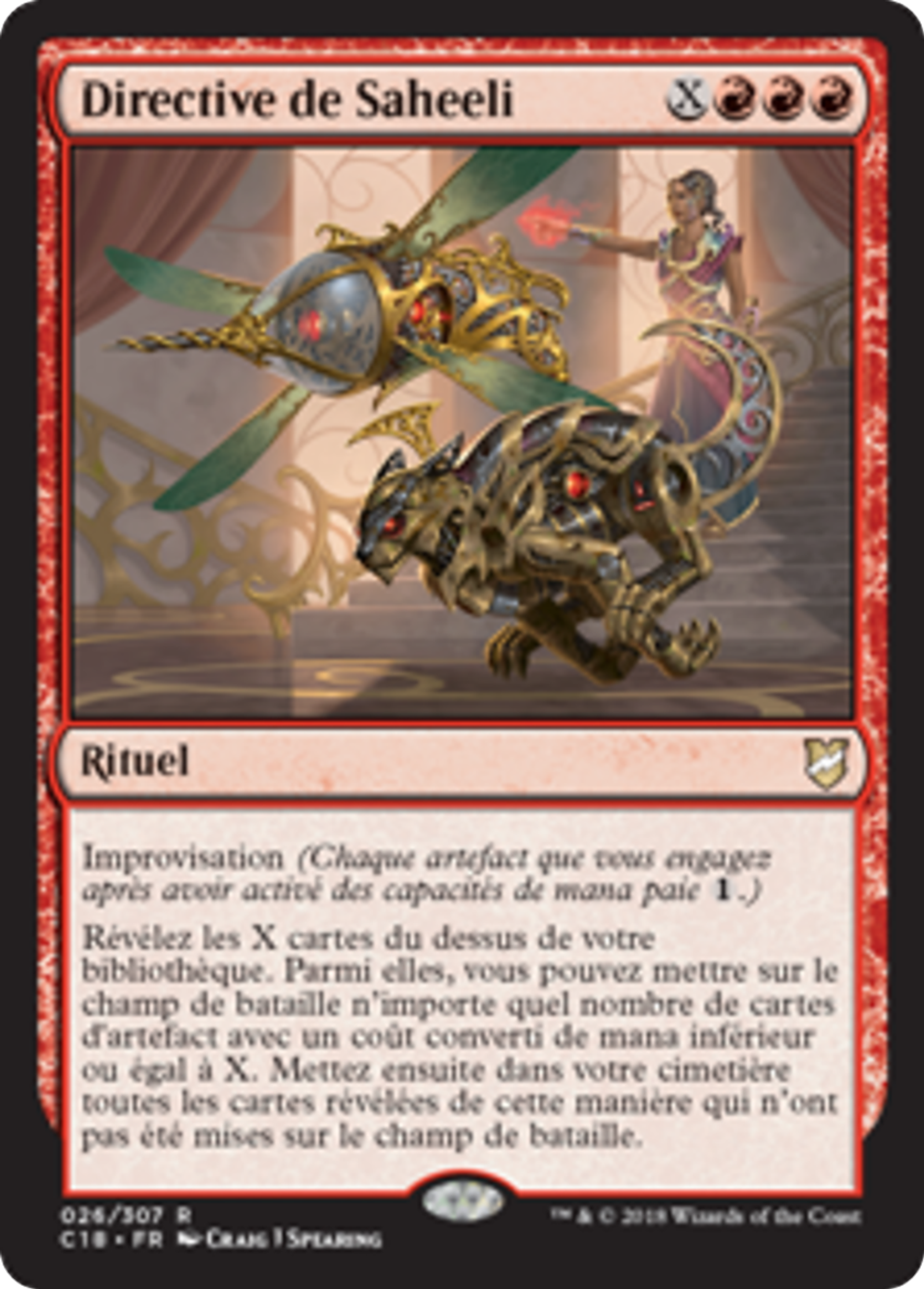 Directive de Saheeli — Commander 2018 — Magic: The Gathering