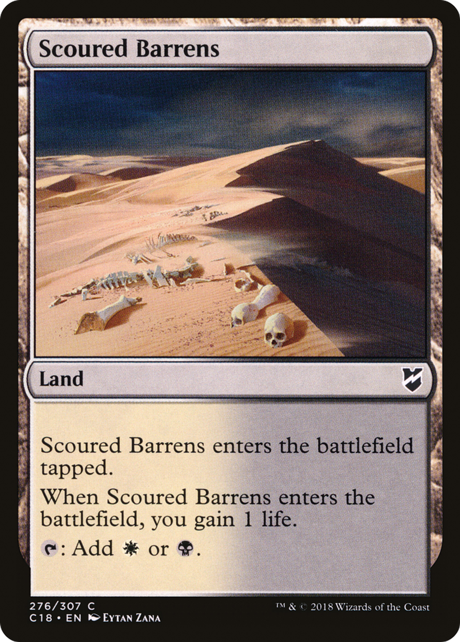 Scoured Barrens — Commander 2018 — Magic: The Gathering