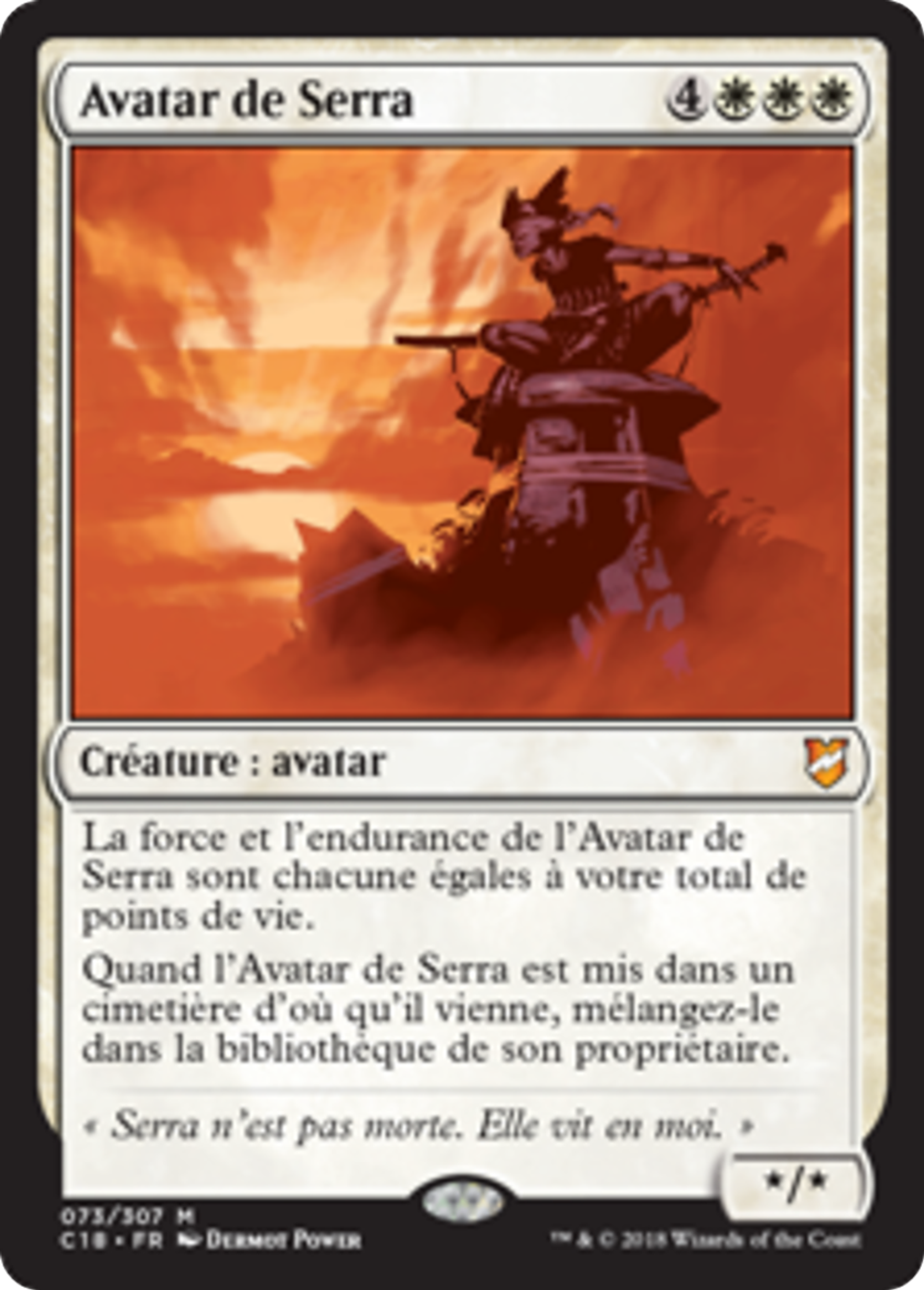 Avatar de Serra — Commander 2018 — Magic: The Gathering