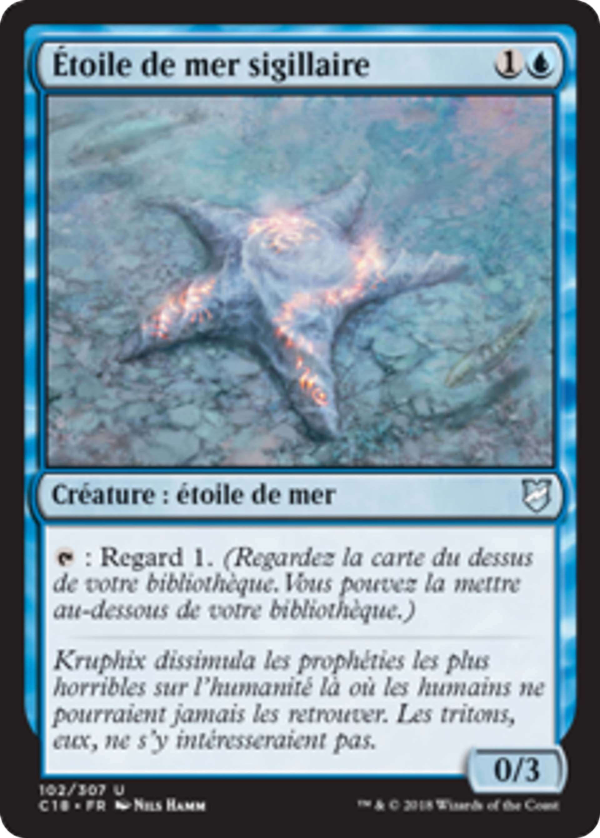 Étoile de mer sigillaire — Commander 2018 — Magic: The Gathering
